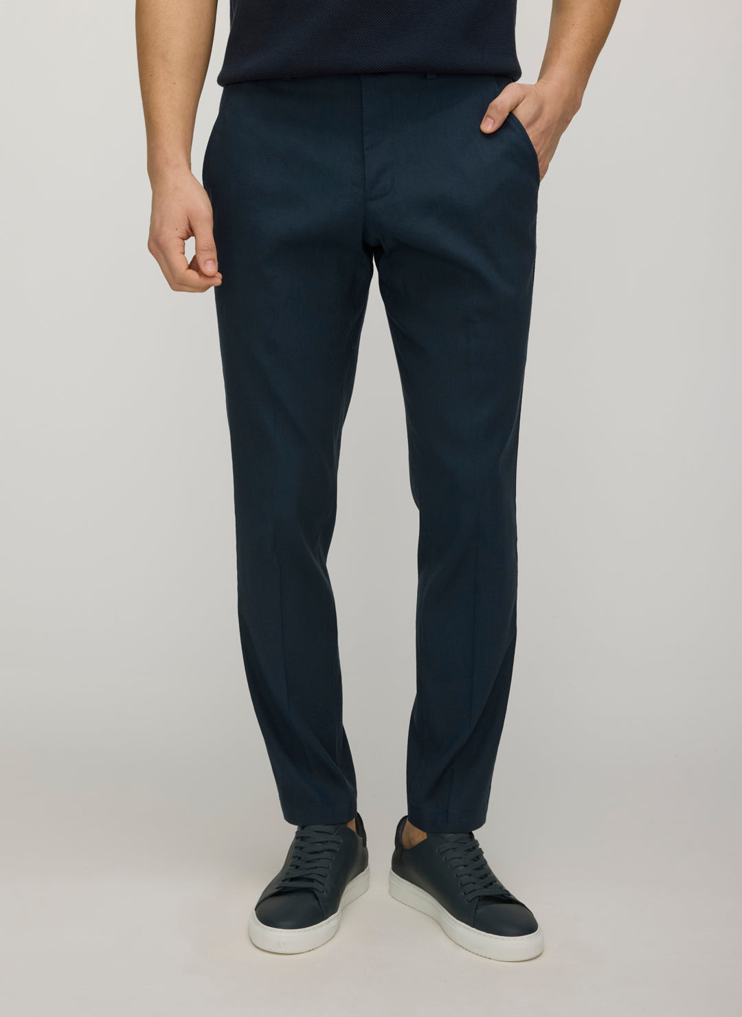 COMFORT LINEN PANTS 2025 - NAVY. サイズM En Route Slim Linen Pants| Men's Pants – Kit and Ace