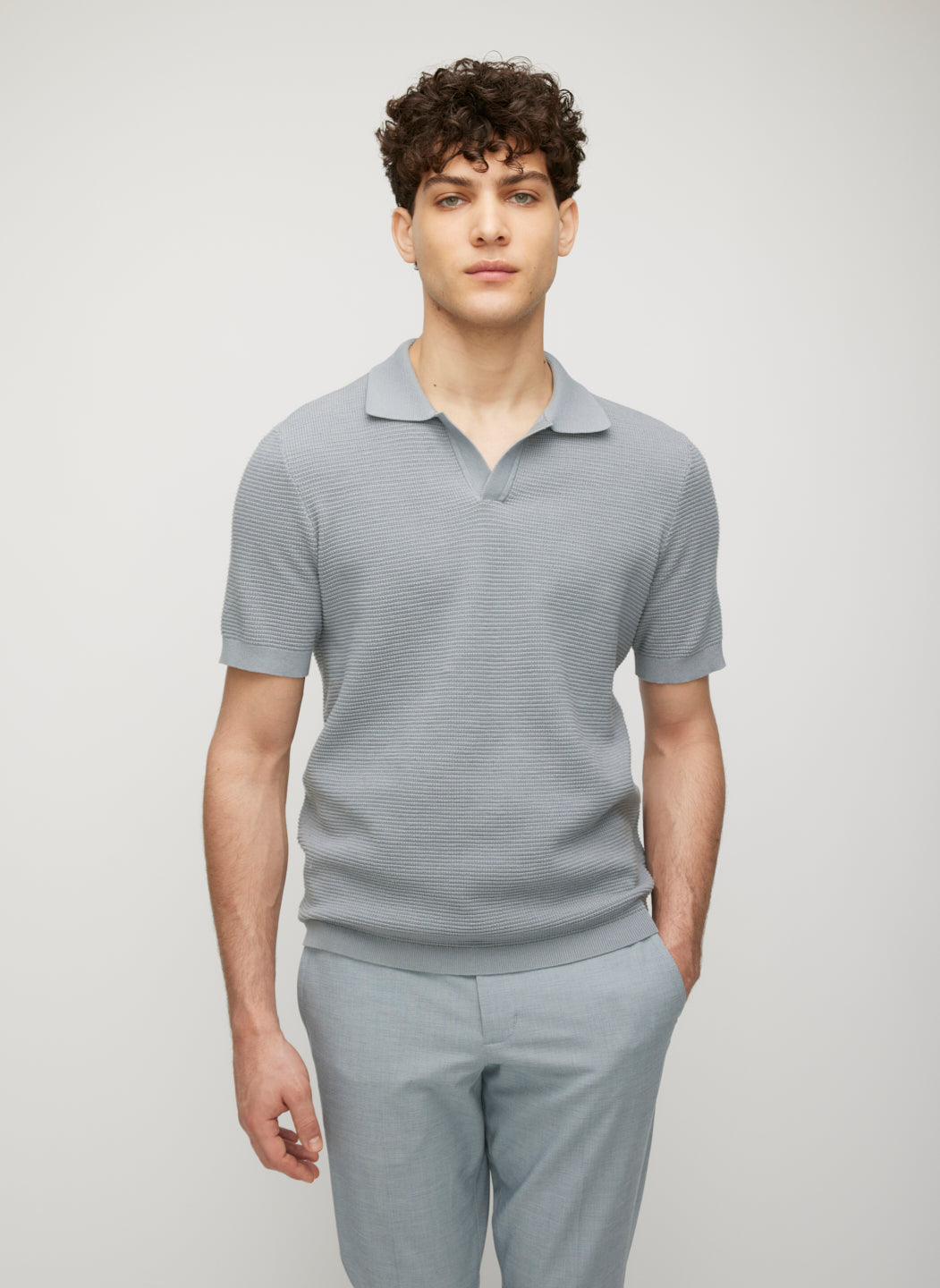 Urban Relaxed Polo Sweater