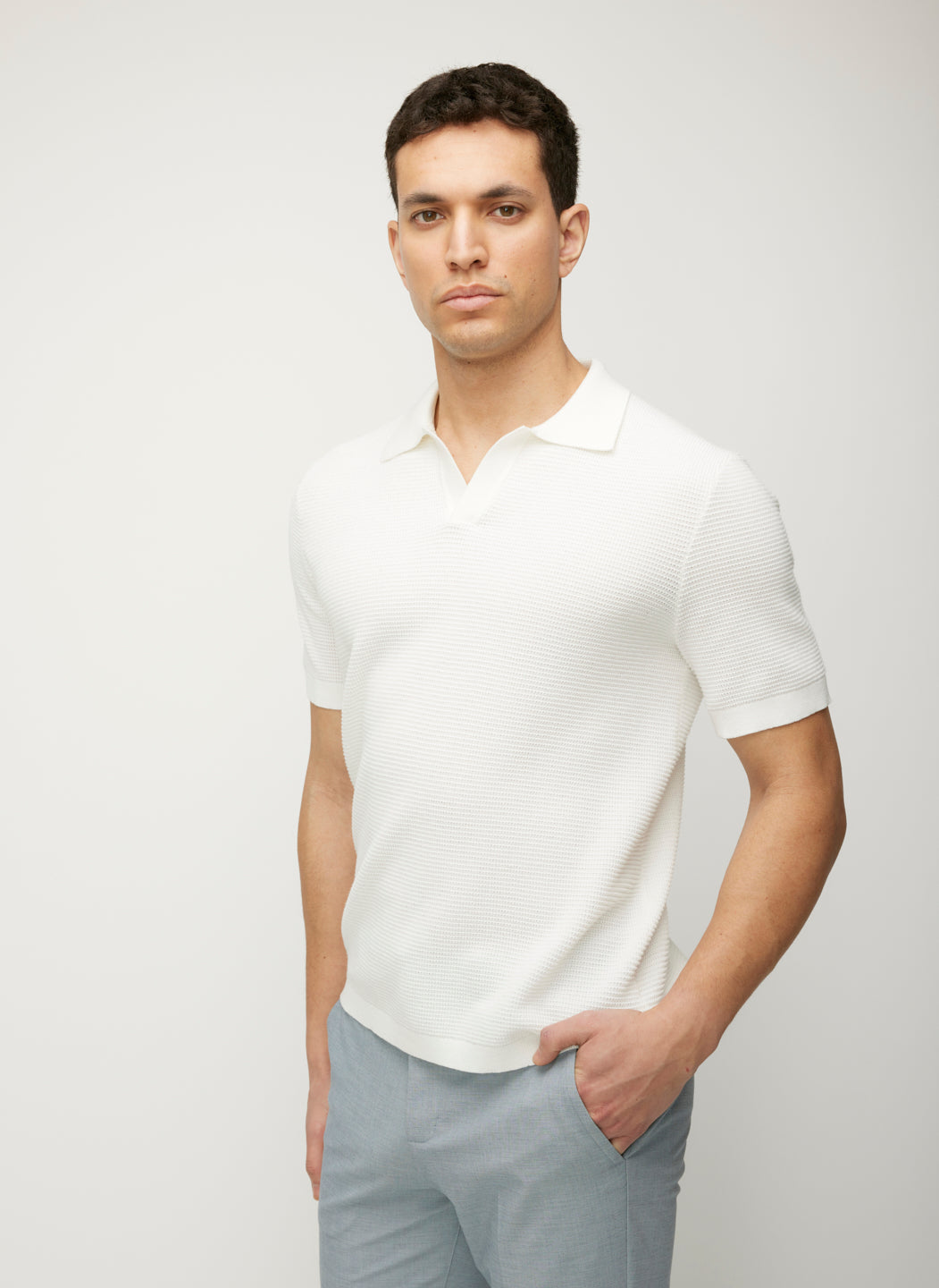 Urban Relaxed Polo Sweater