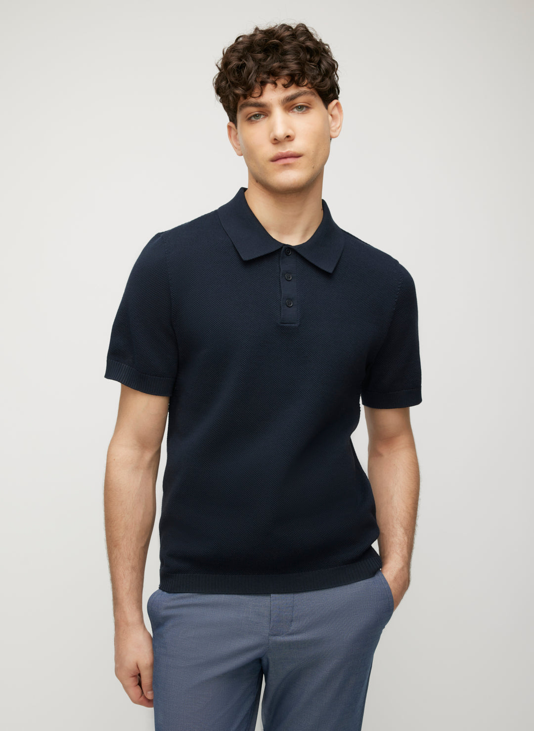 Bennet Pique Knit Polo Sweater Men's Sweaters – Kit and Ace