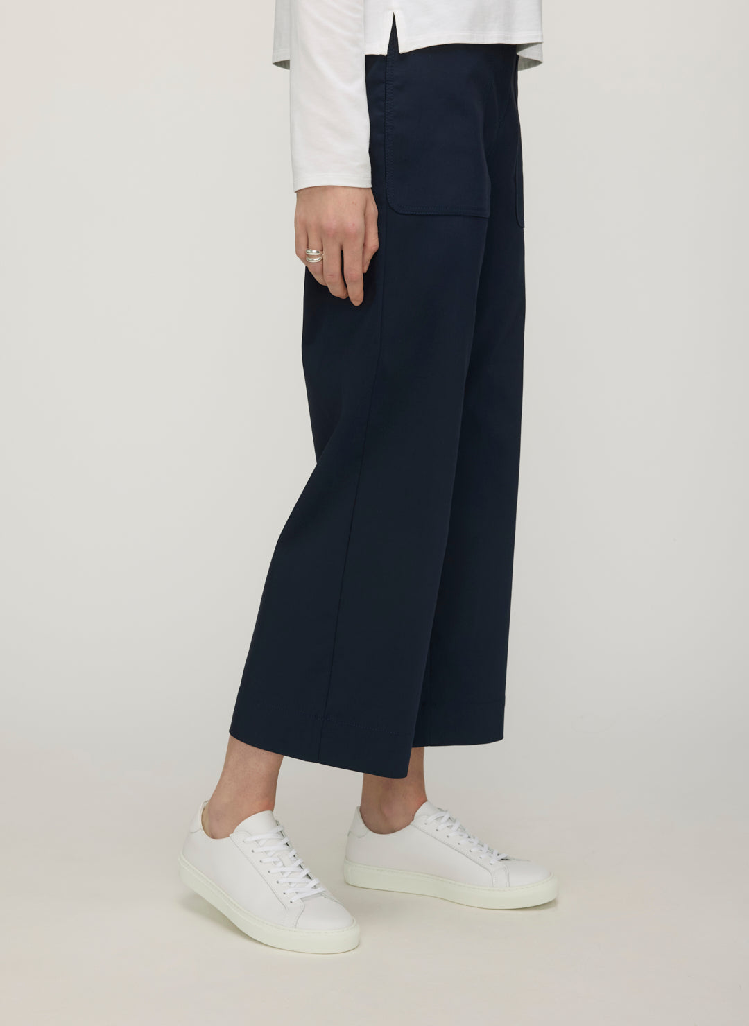 Colette Cropped Wide Leg Twill Pants | Women's Pants – Kit