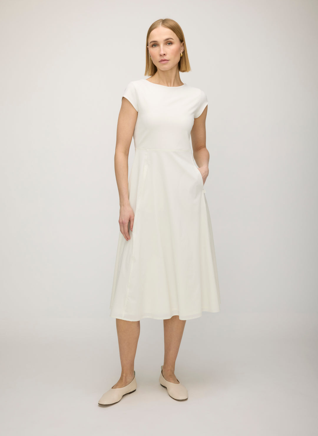 women's white ballet dress Kit and Ace The Ballet Dress Bone