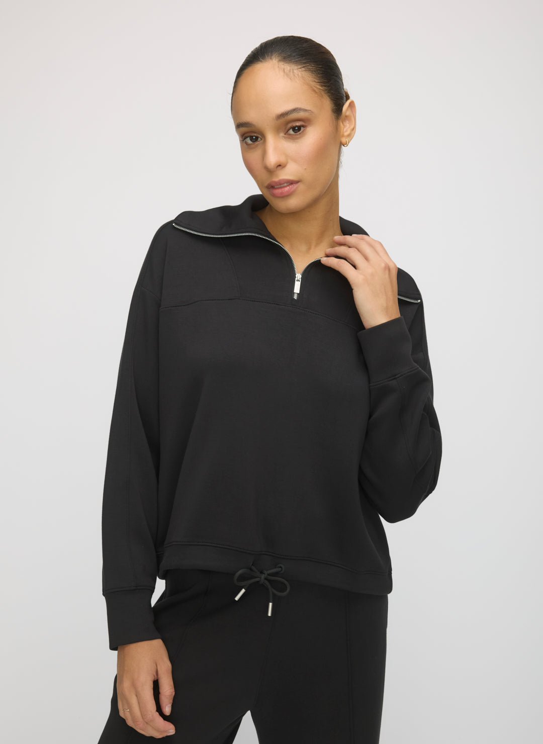 トップス PROFESSIONAL CREW SWEAT SET UP Restore Quarter Zip Popover | Kit and Ace