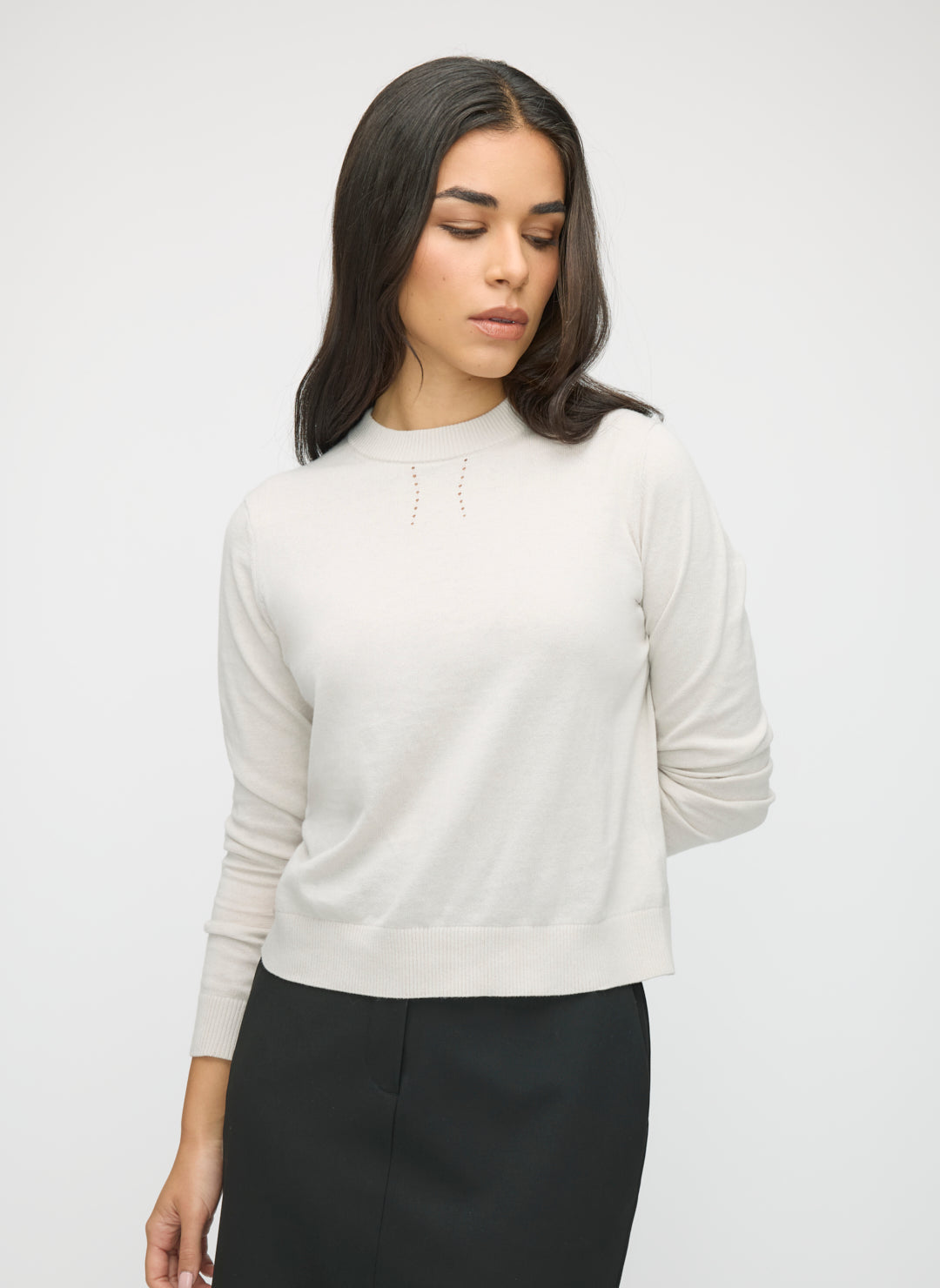Cotton Cashmere Crewneck | Women's Sweaters – Kit and Ace