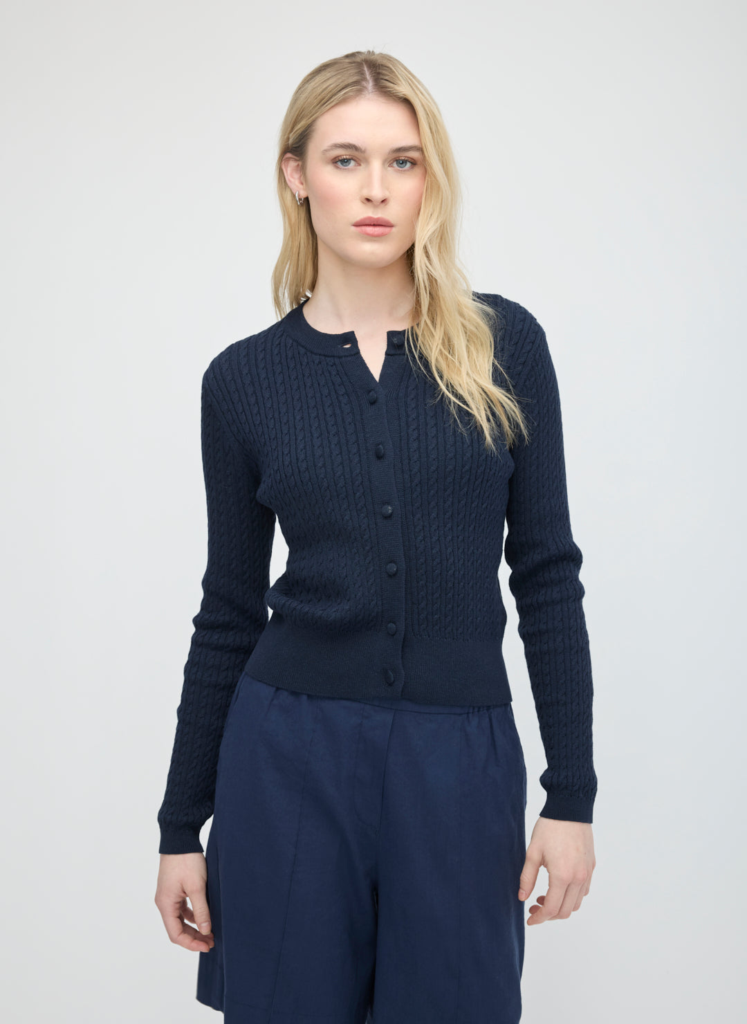 SilkStitch Easy Care Essential Cardigan | Kit and Ace