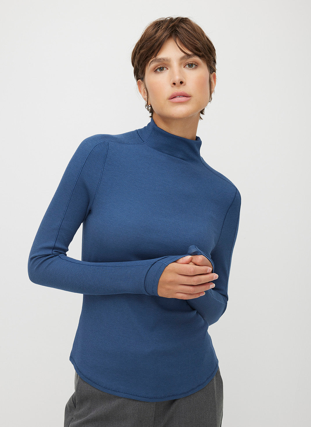 Kit Long Sleeve Turtleneck Women's Shirts – Kit and Ace