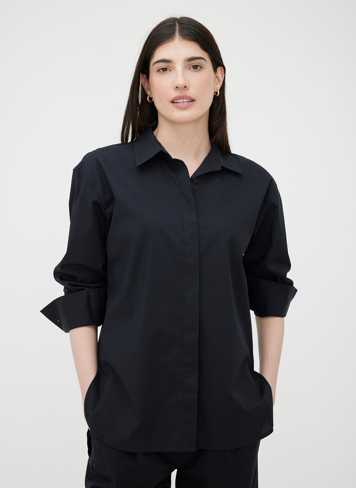 Marbella Boyfriend Shirt ?? | S || Black