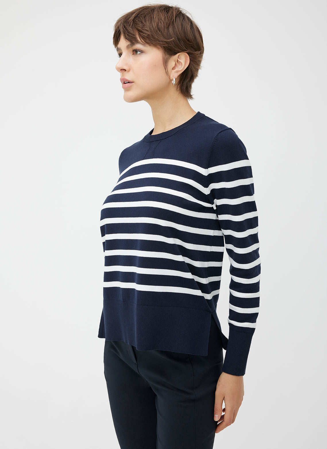 Nolita Crewneck Sweater ?? | S || Navy/Off White Stripe