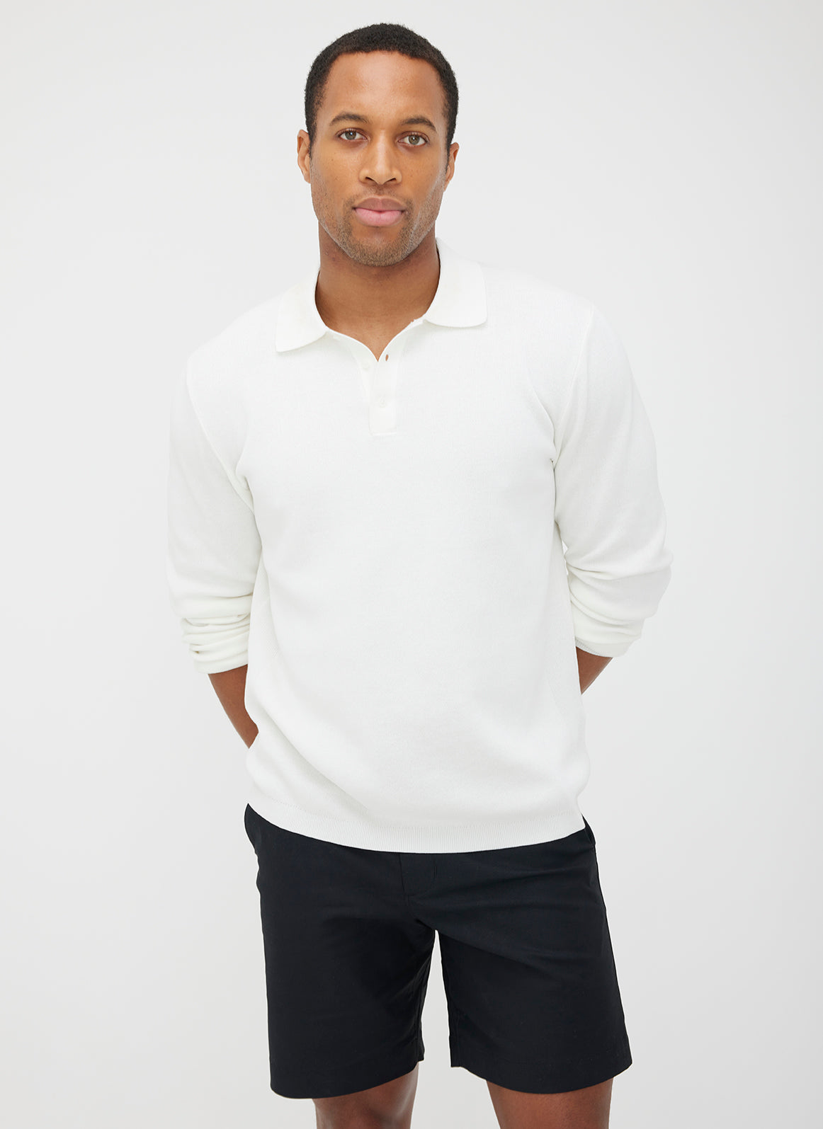 Kit and Ace — Urban Long Sleeve Polo Sweater