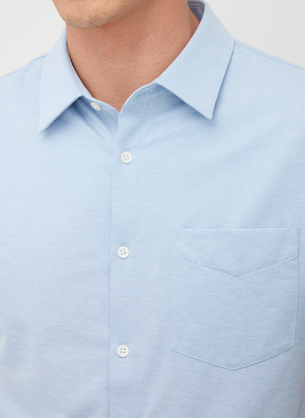 City Tech Short Sleeve Shirt ?? | M || Light Blue Chambray