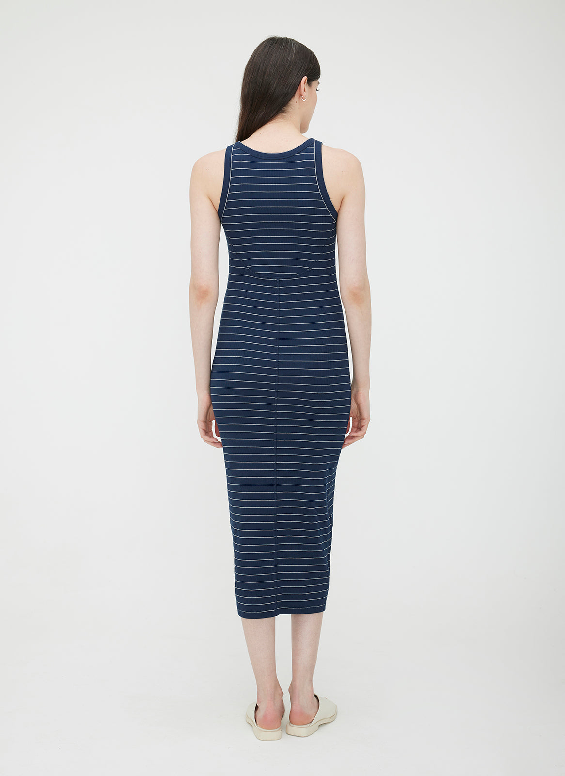 Cyprus Market Dress ?? | S || Navy/Bright White Stripe