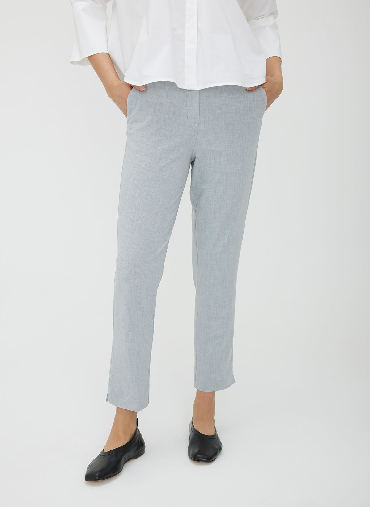 Seymour Classic Cropped Pants ?? | 6 || Light Grey Chambray