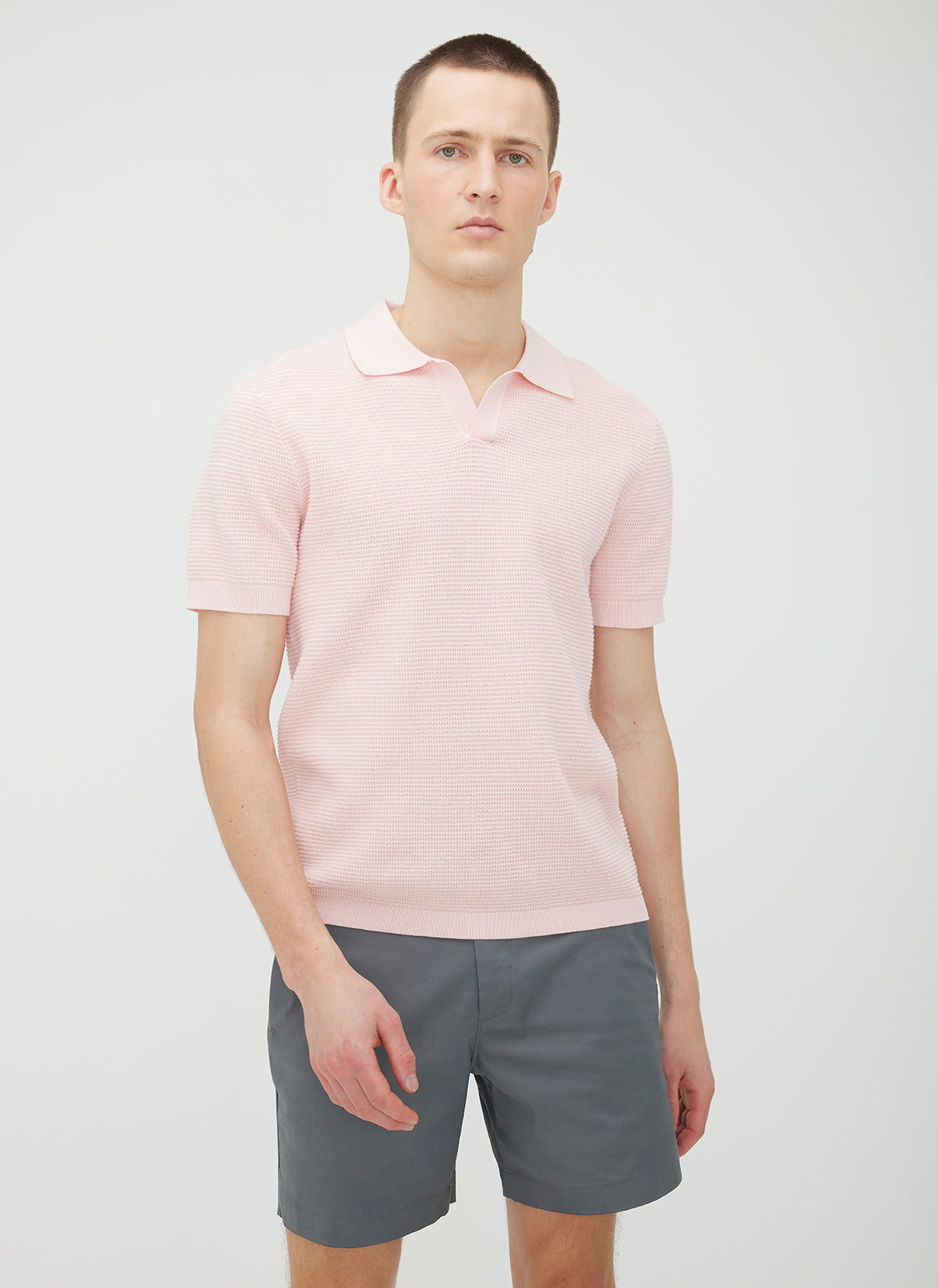 Urban Relaxed Polo Sweater ?? | M || Shell Pink
