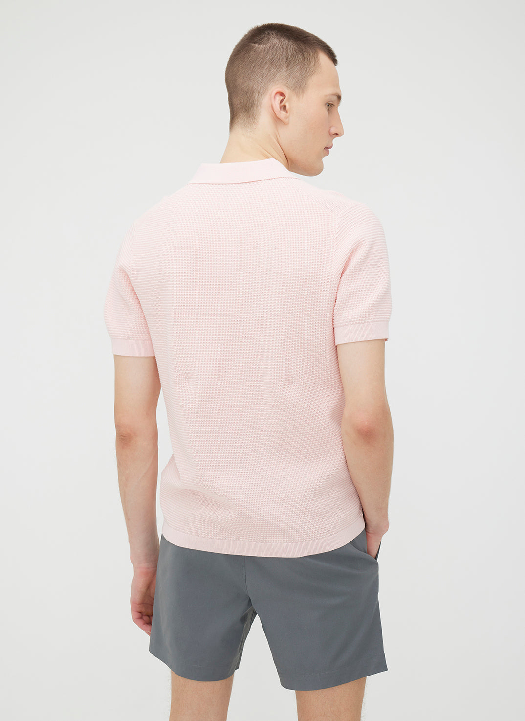 Urban Relaxed Polo Sweater ?? | M || Shell Pink