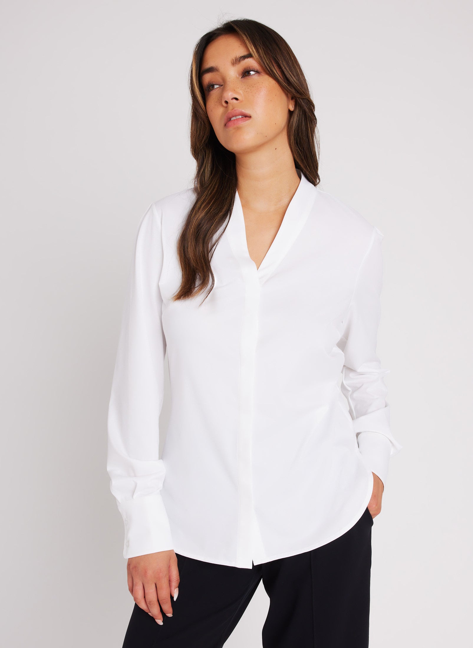 On the Move Long Sleeve Blouse