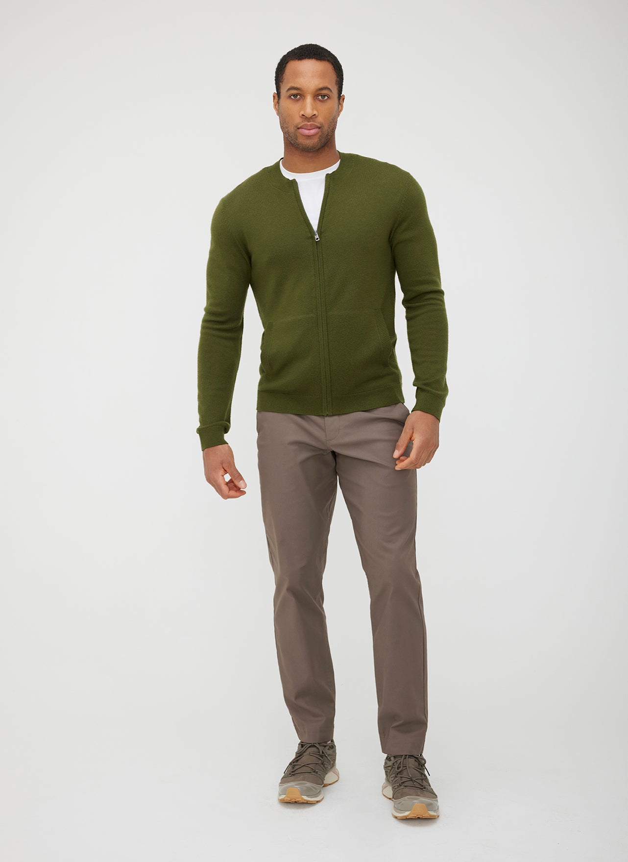 Pender Full Zip Merino Sweater ?? | M || Dark Olive
