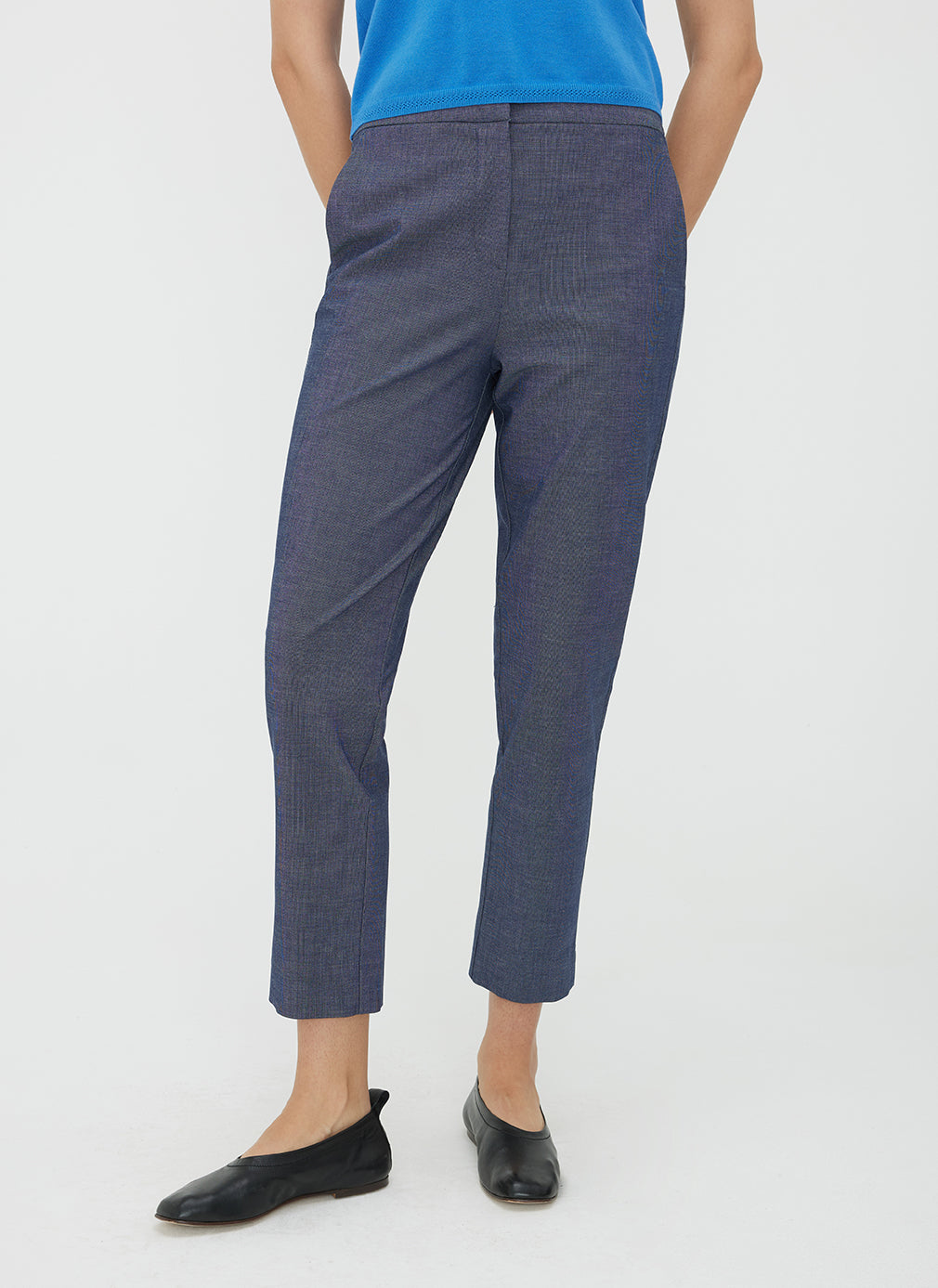 Seymour Classic Cropped Pants ?? | 6 || Navy Chambray