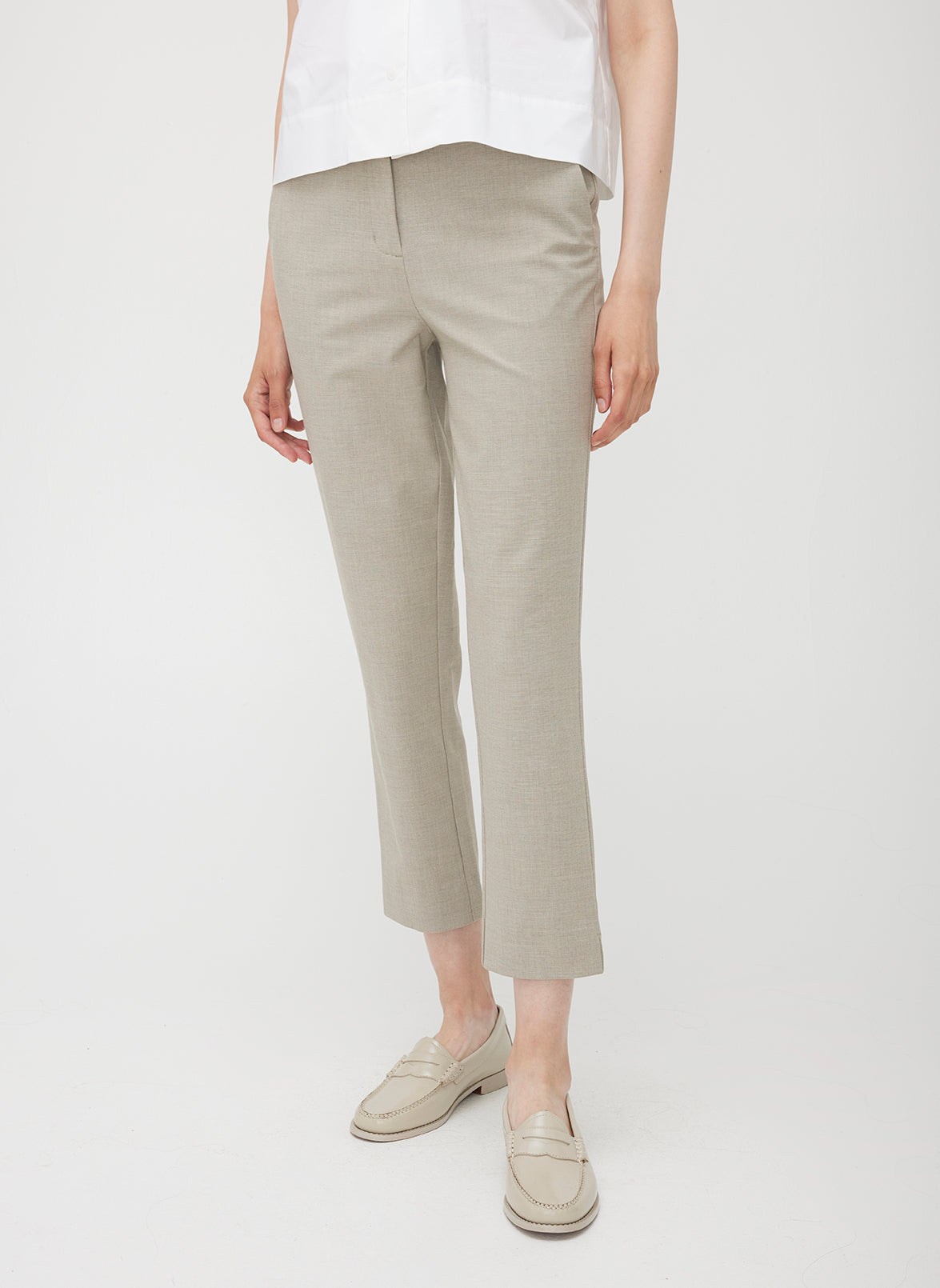 Seymour Classic Cropped Pants ?? | 6 || Khaki Chambray