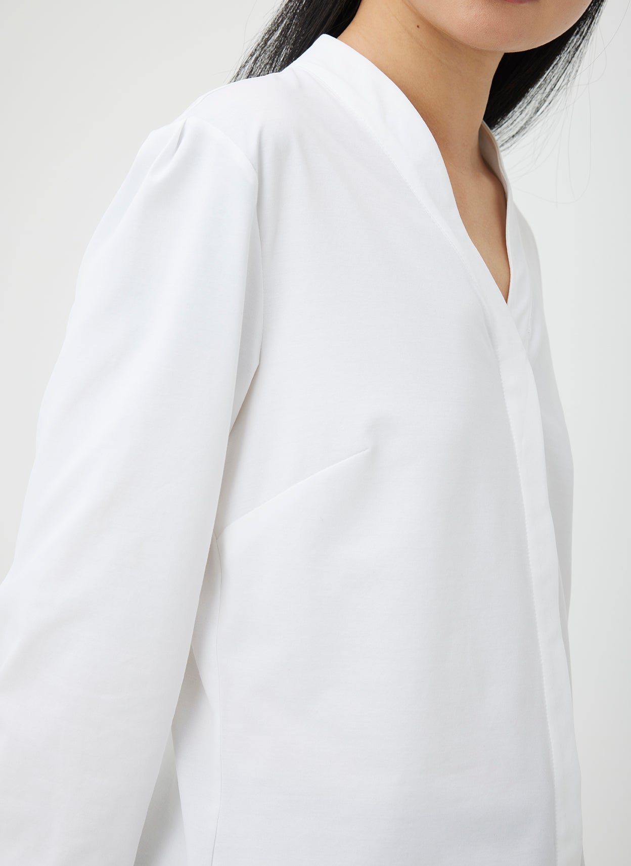 At Ease Long Sleeve Blouse ?? | S || Bright White