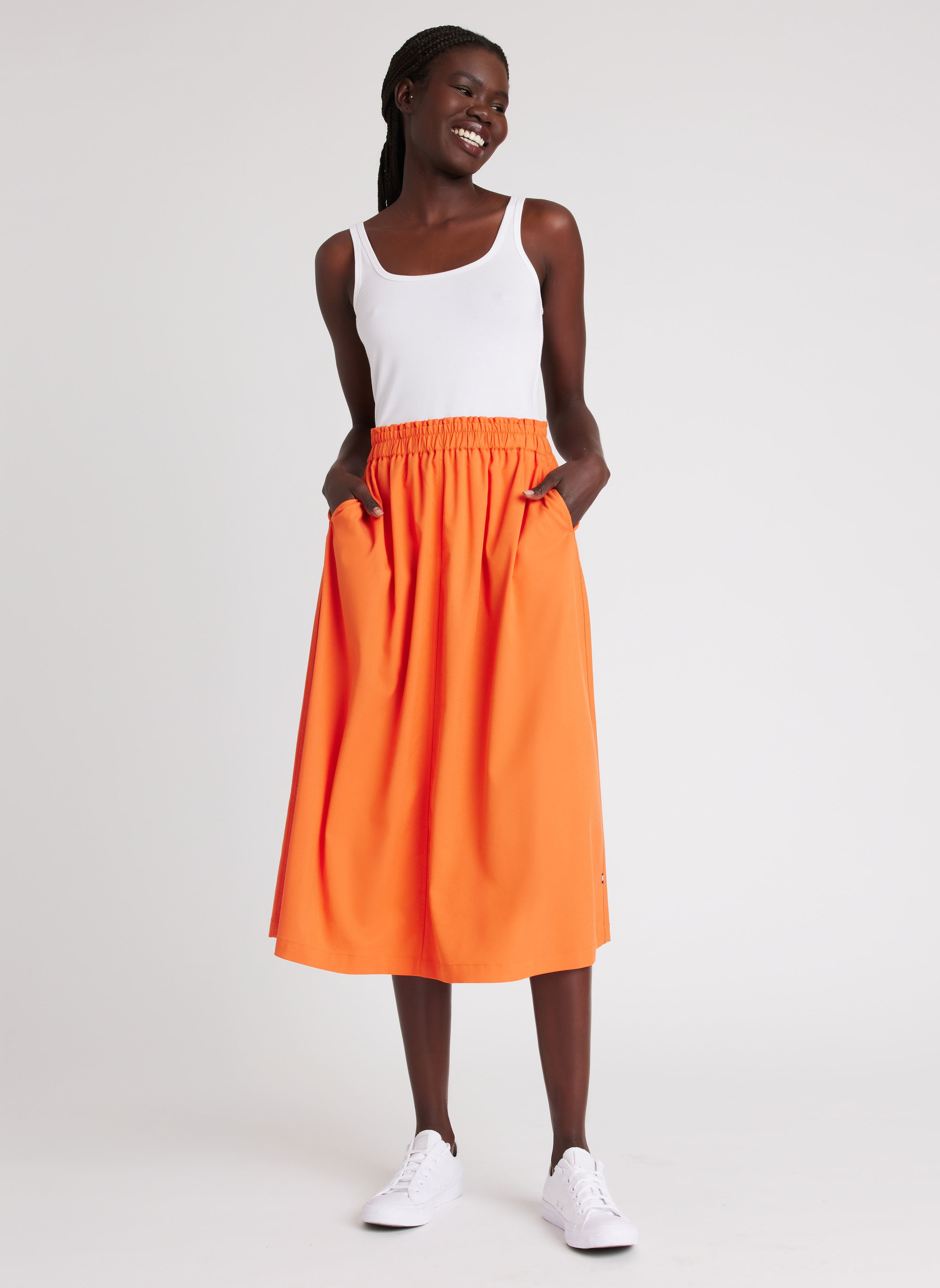 Sublime A Line Skirt ?? Model:: Akech | S || Kumquat