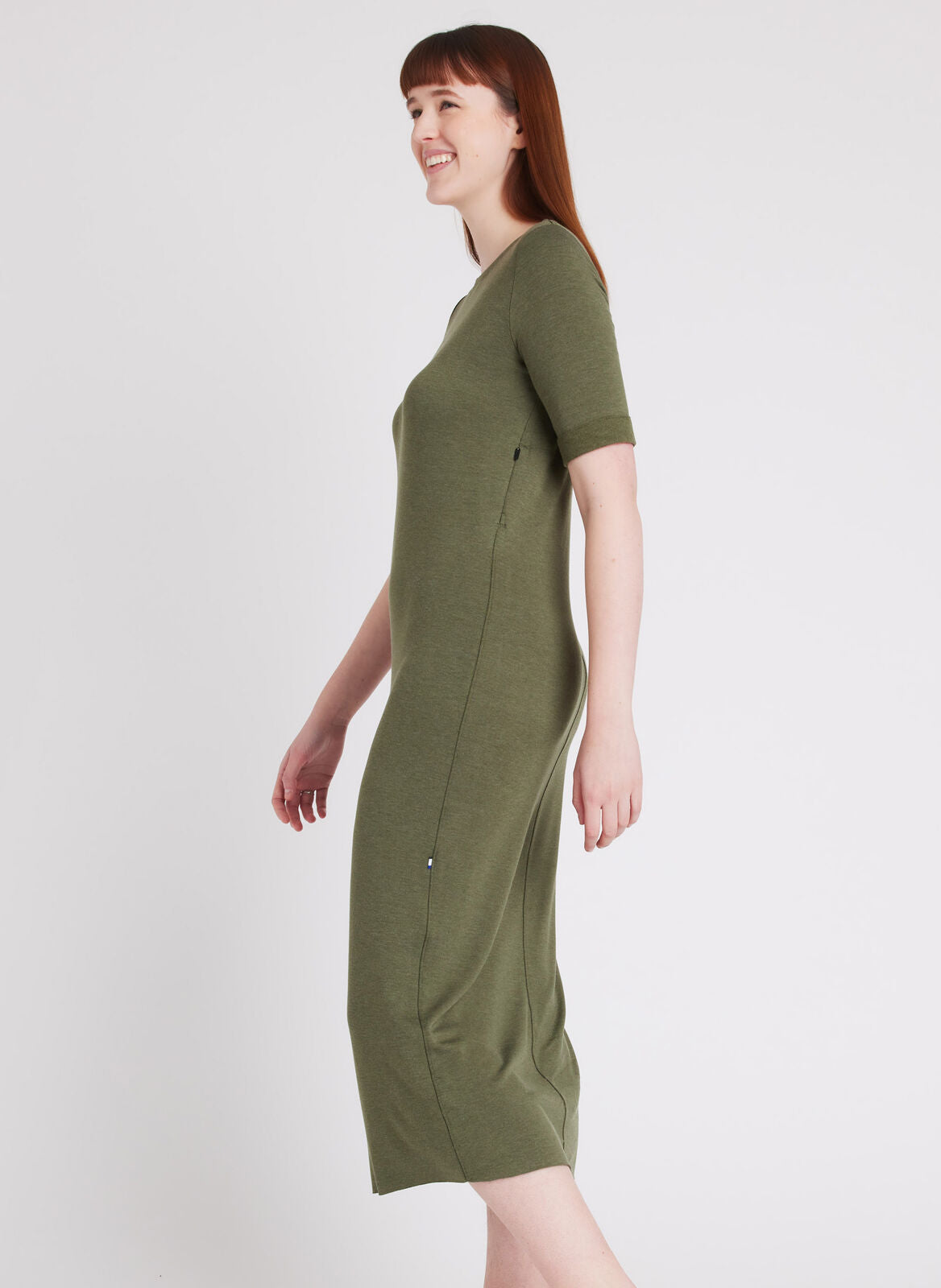 Brushed Skylark Dress ?? Model:: Julia | S || Heather Artichoke