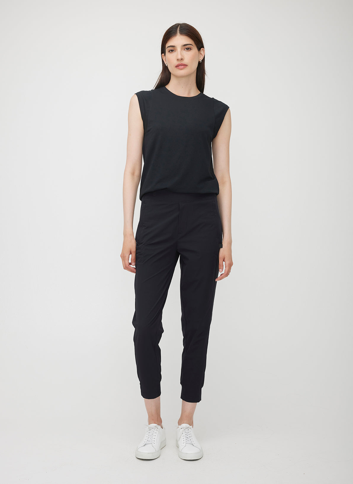 Chloe Rib Waistband Pants ?? | S || Black