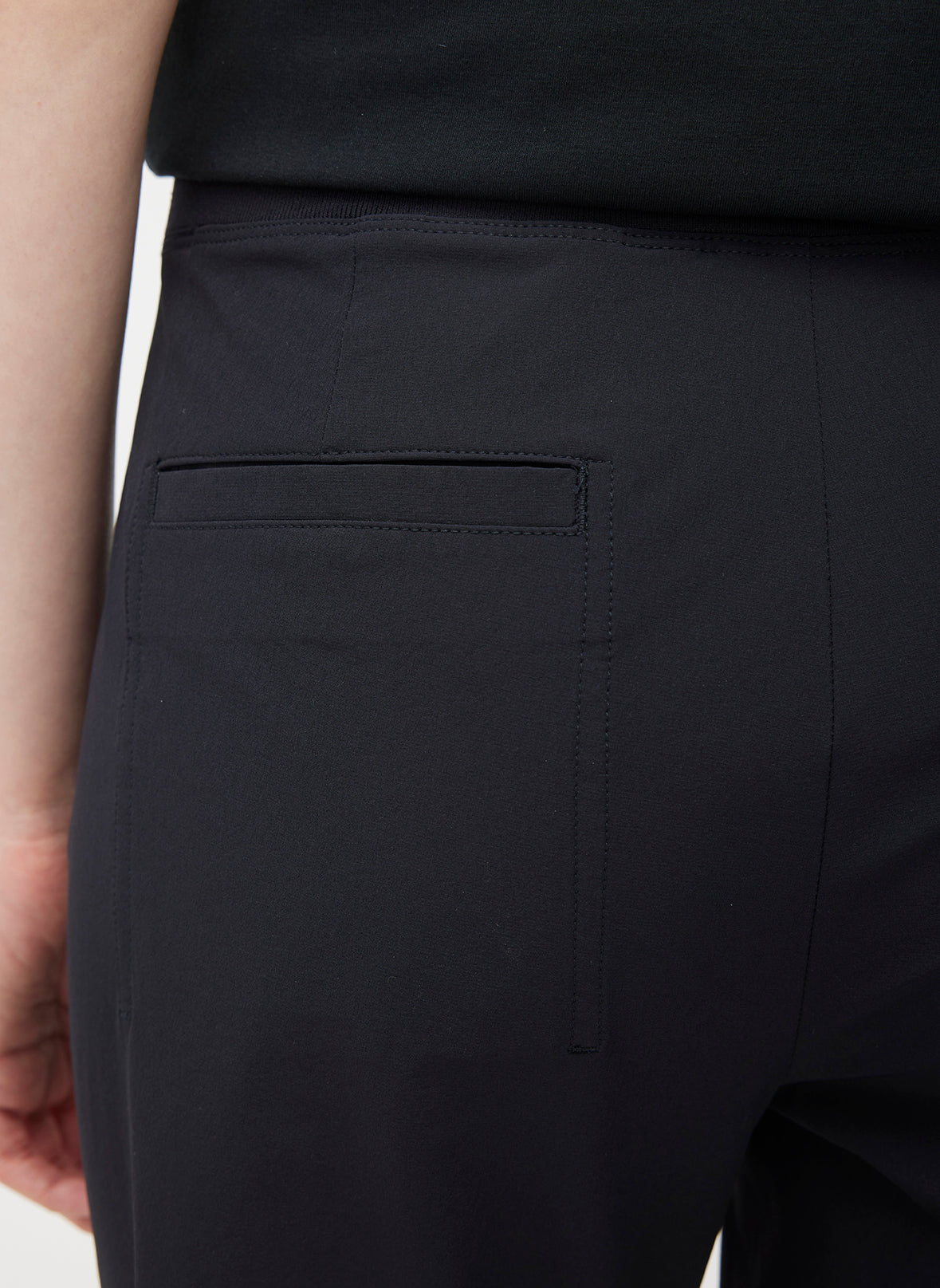 Chloe Rib Waistband Pants ?? | S || Black