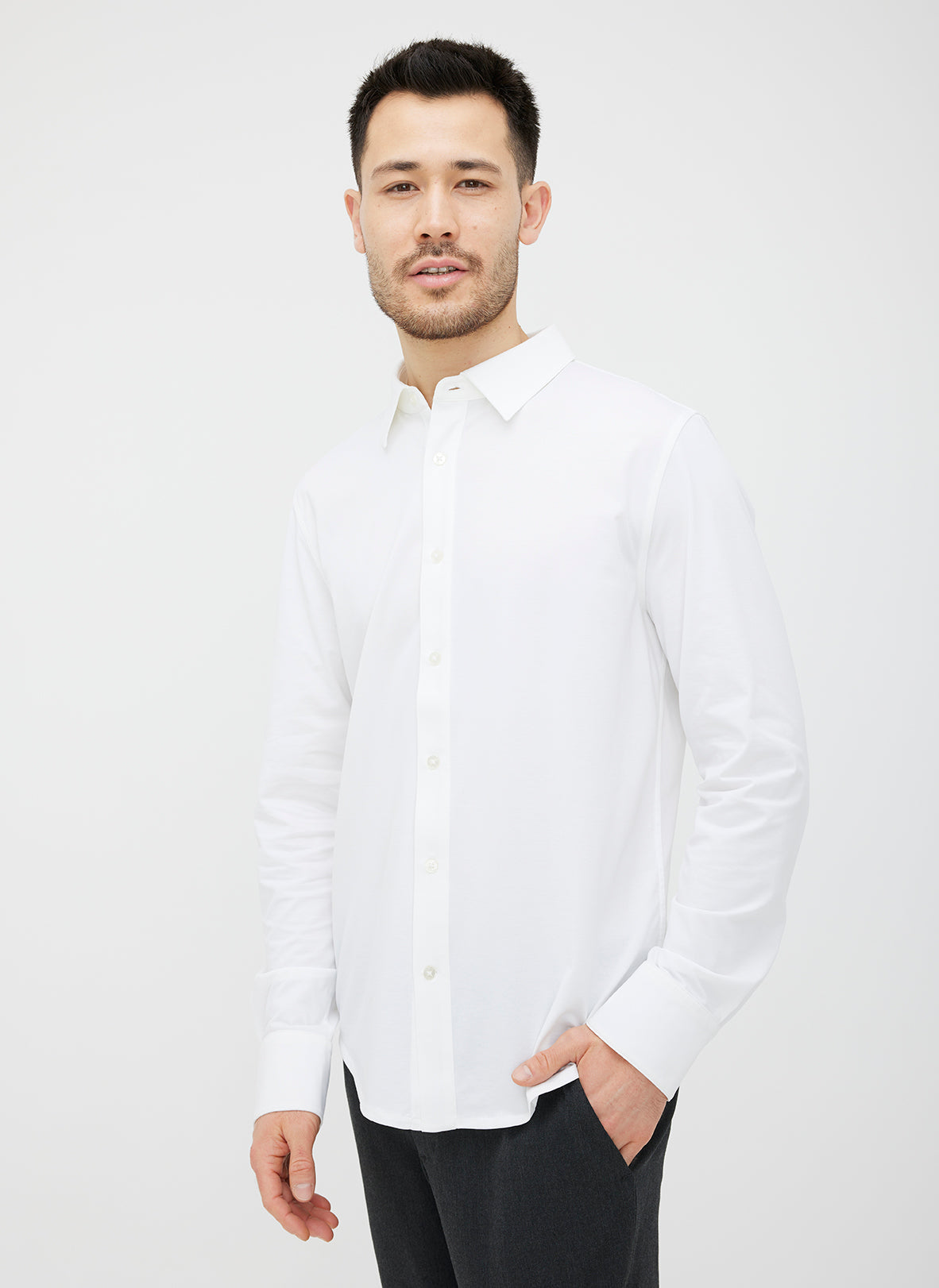 City Tech Classic Shirt ?? Model:: Scott | M || Bright White