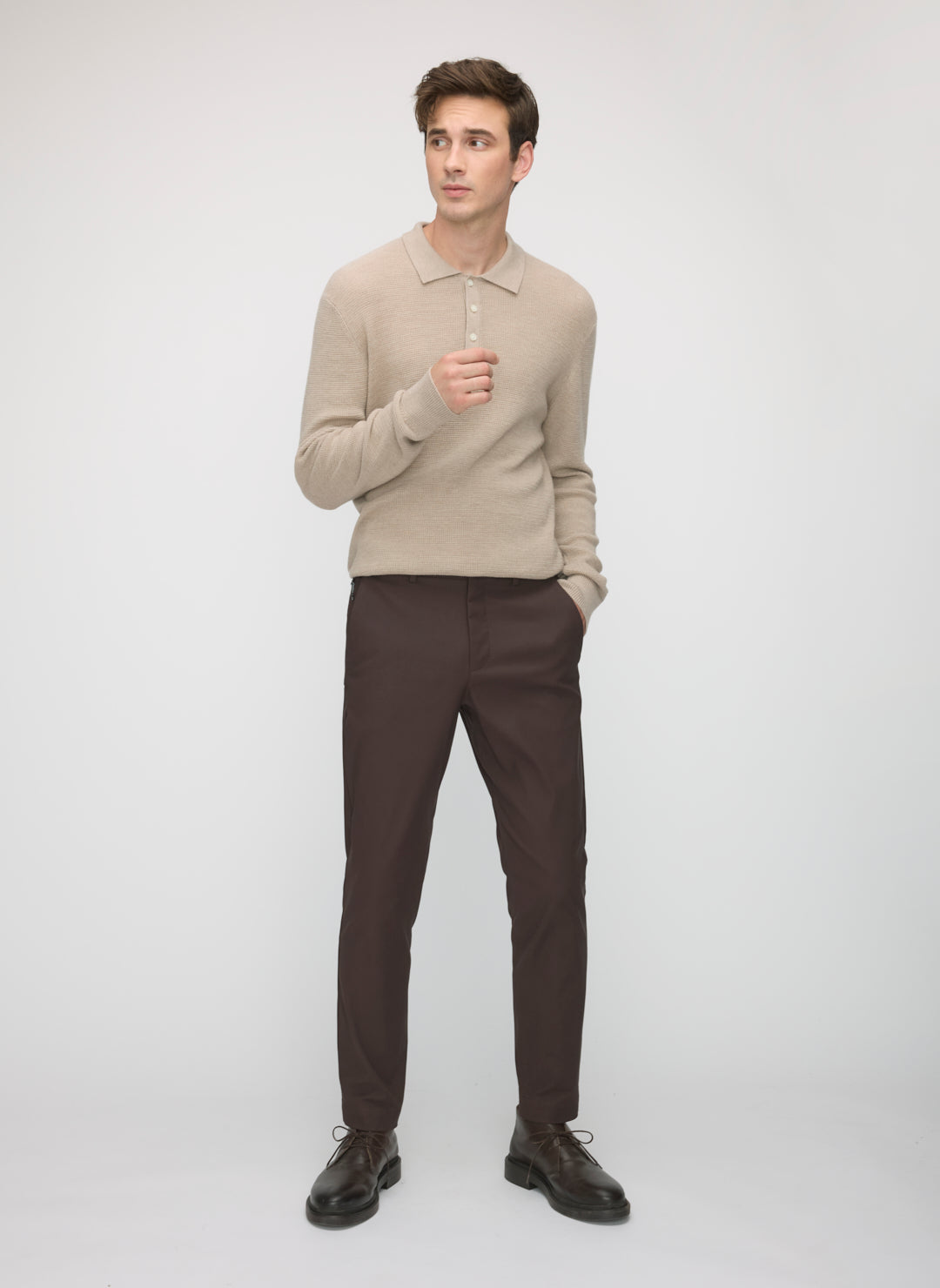 Timeless Merino Polo Sweater