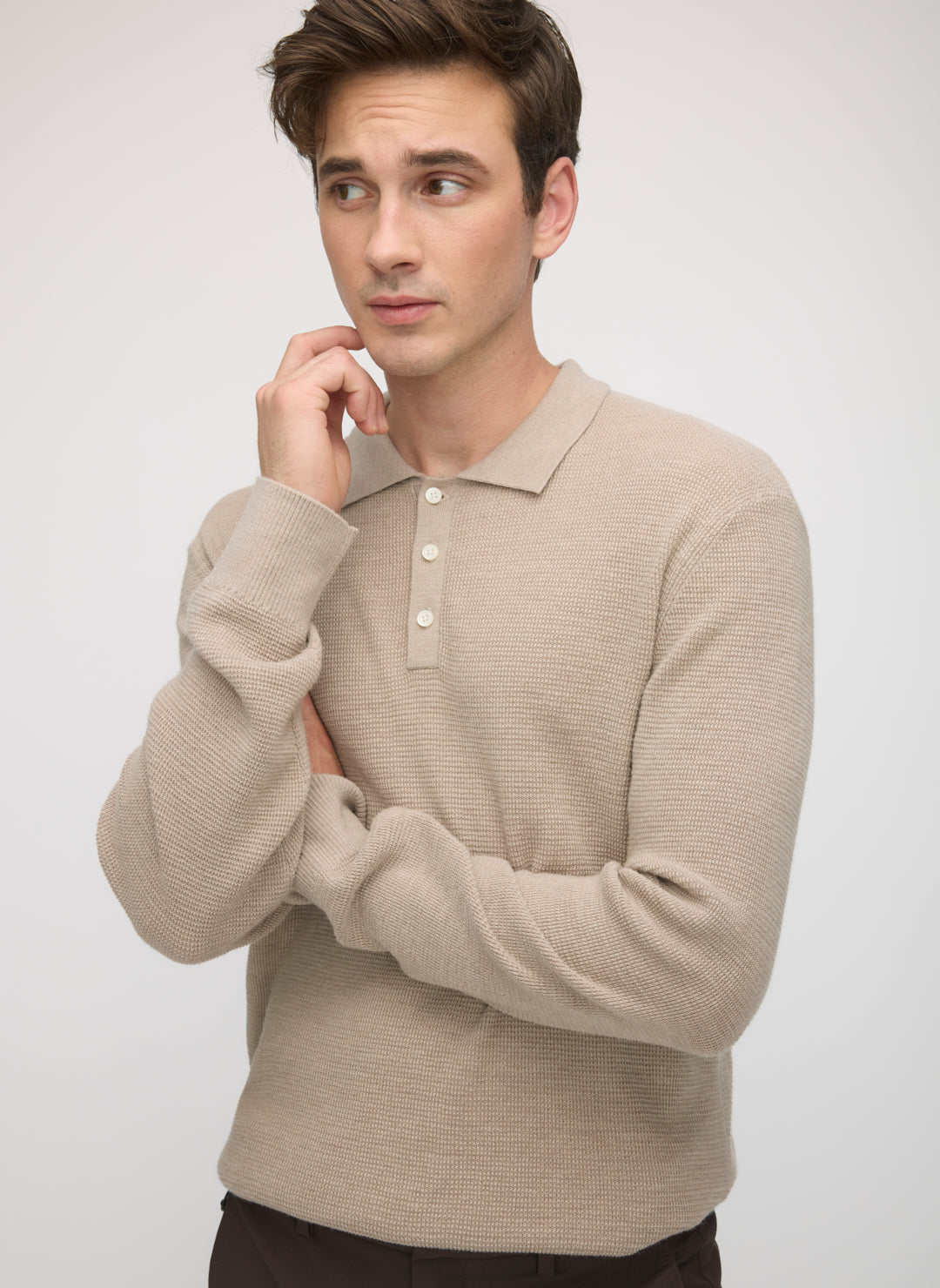 Timeless Merino Polo Sweater