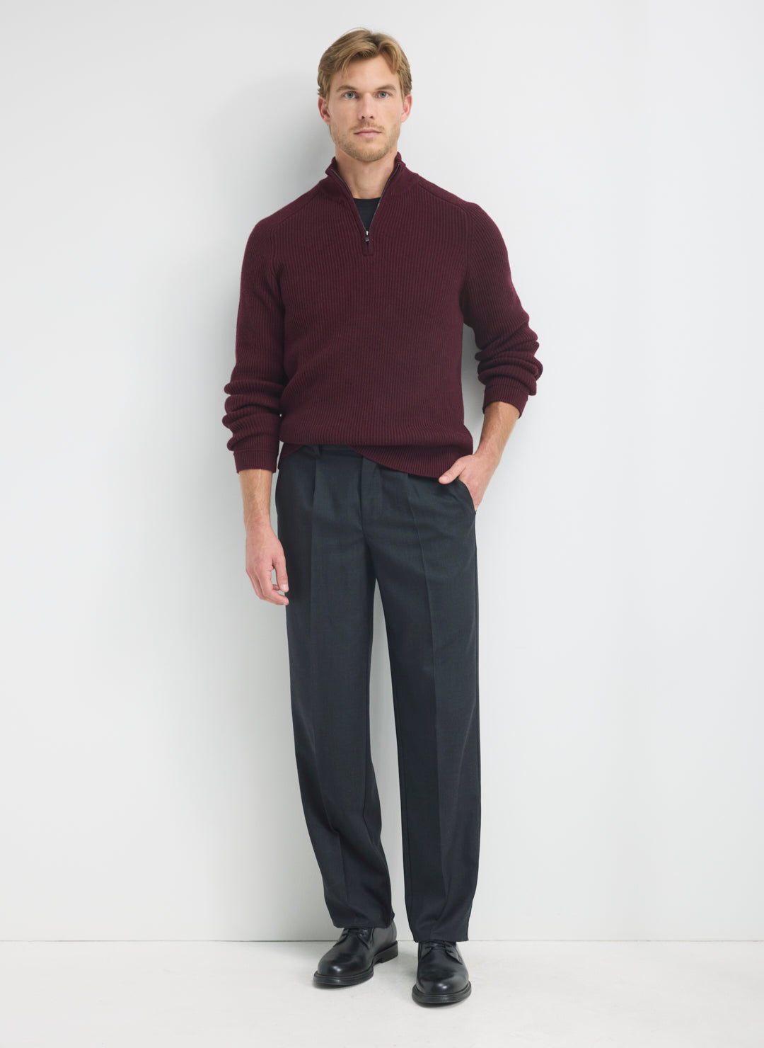 Flint Wool Straight Leg Pant