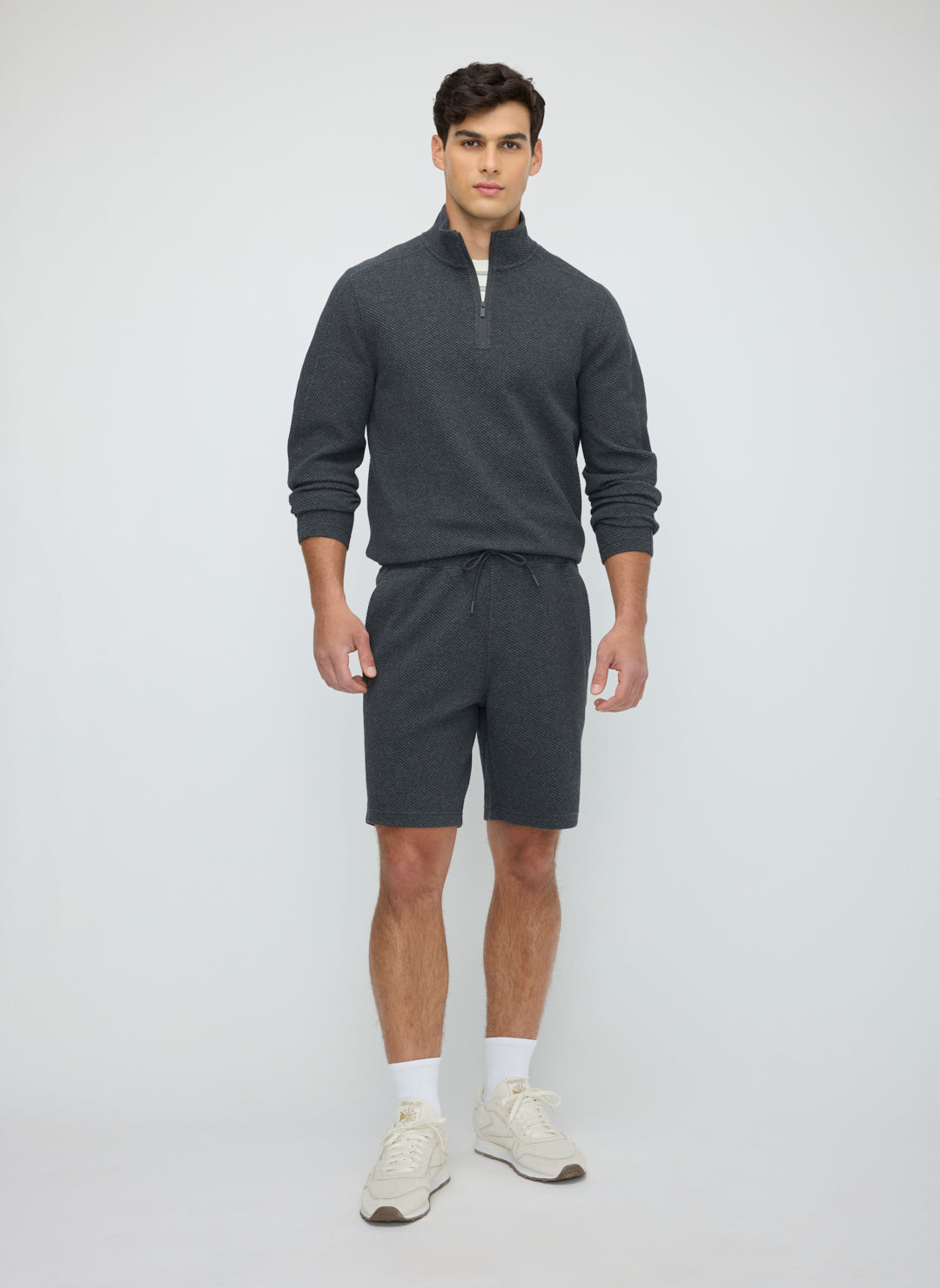 Textured Sweat Shorts