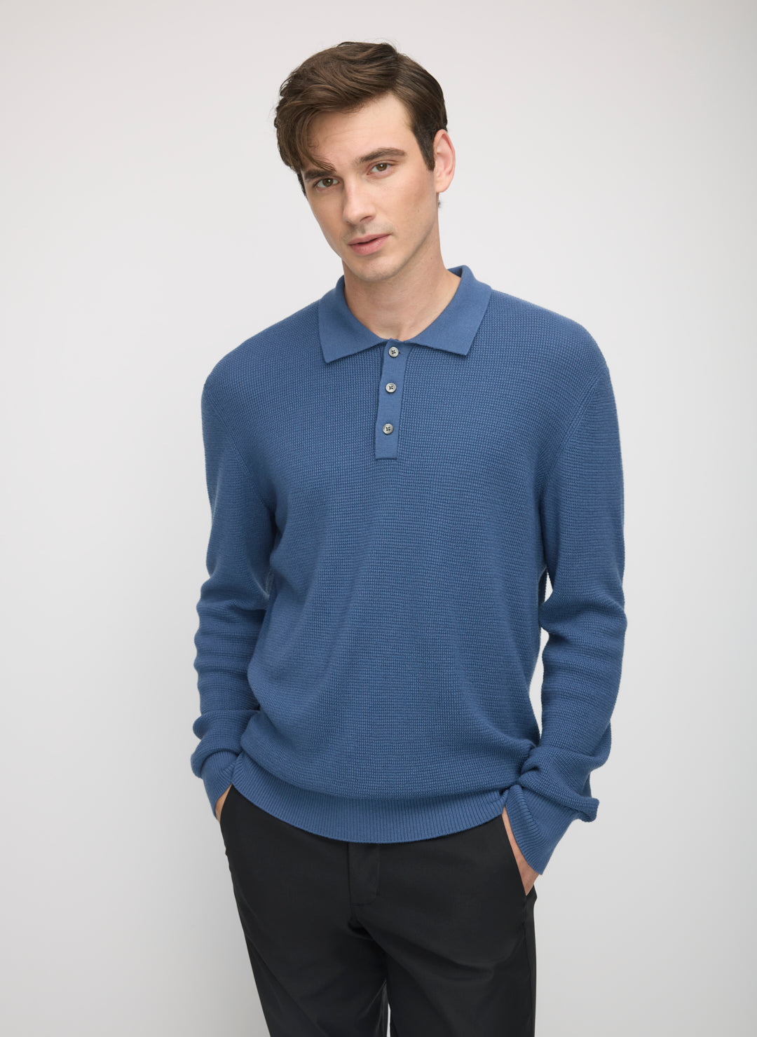 Timeless Merino Polo Sweater