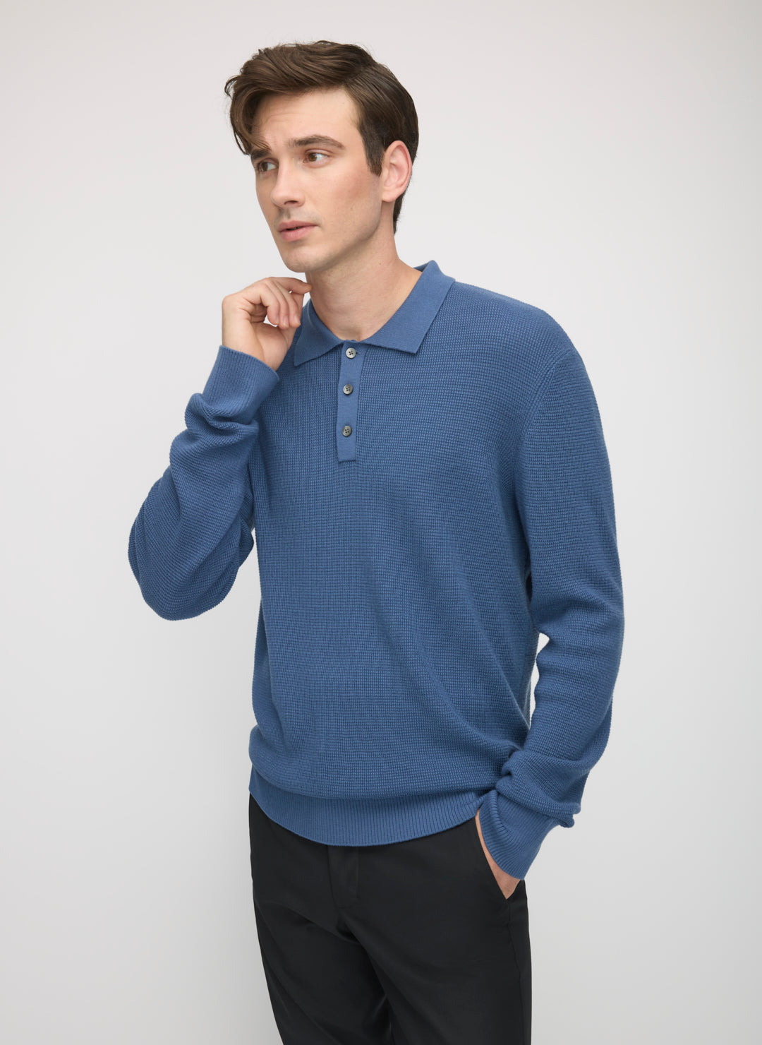 Timeless Merino Polo Sweater