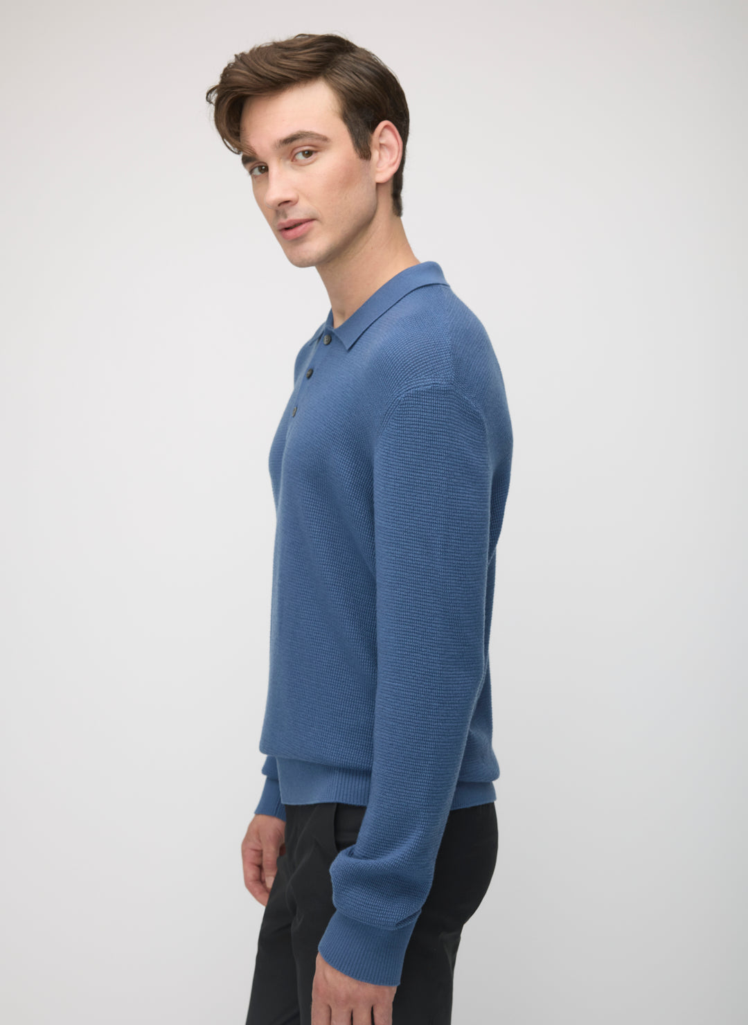 Timeless Merino Polo Sweater