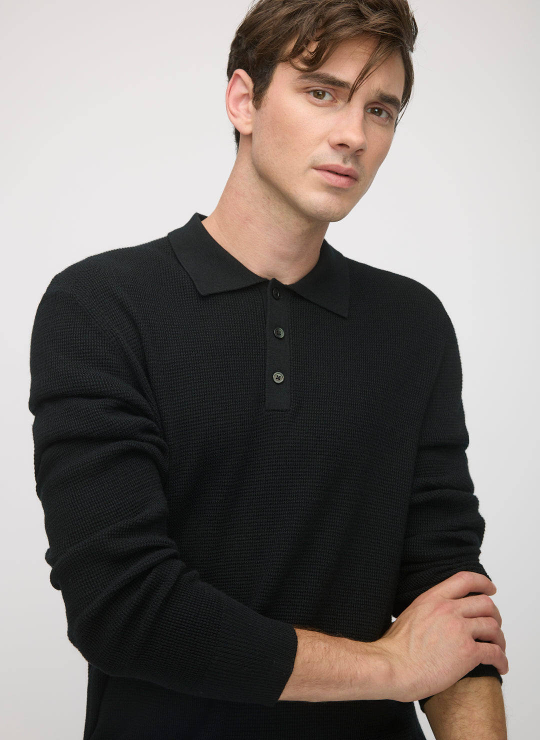 Timeless Merino Polo Sweater