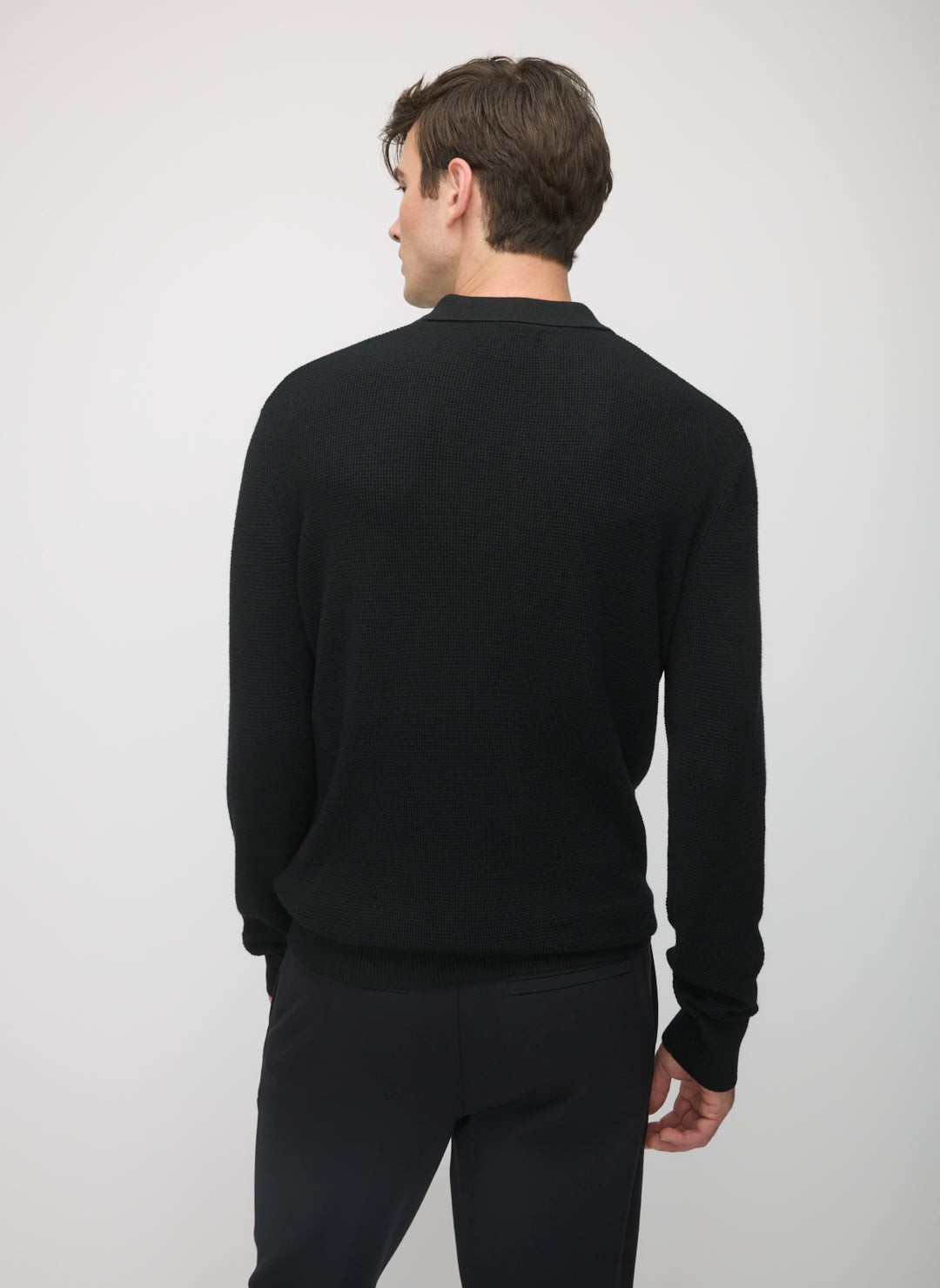 Timeless Merino Polo Sweater