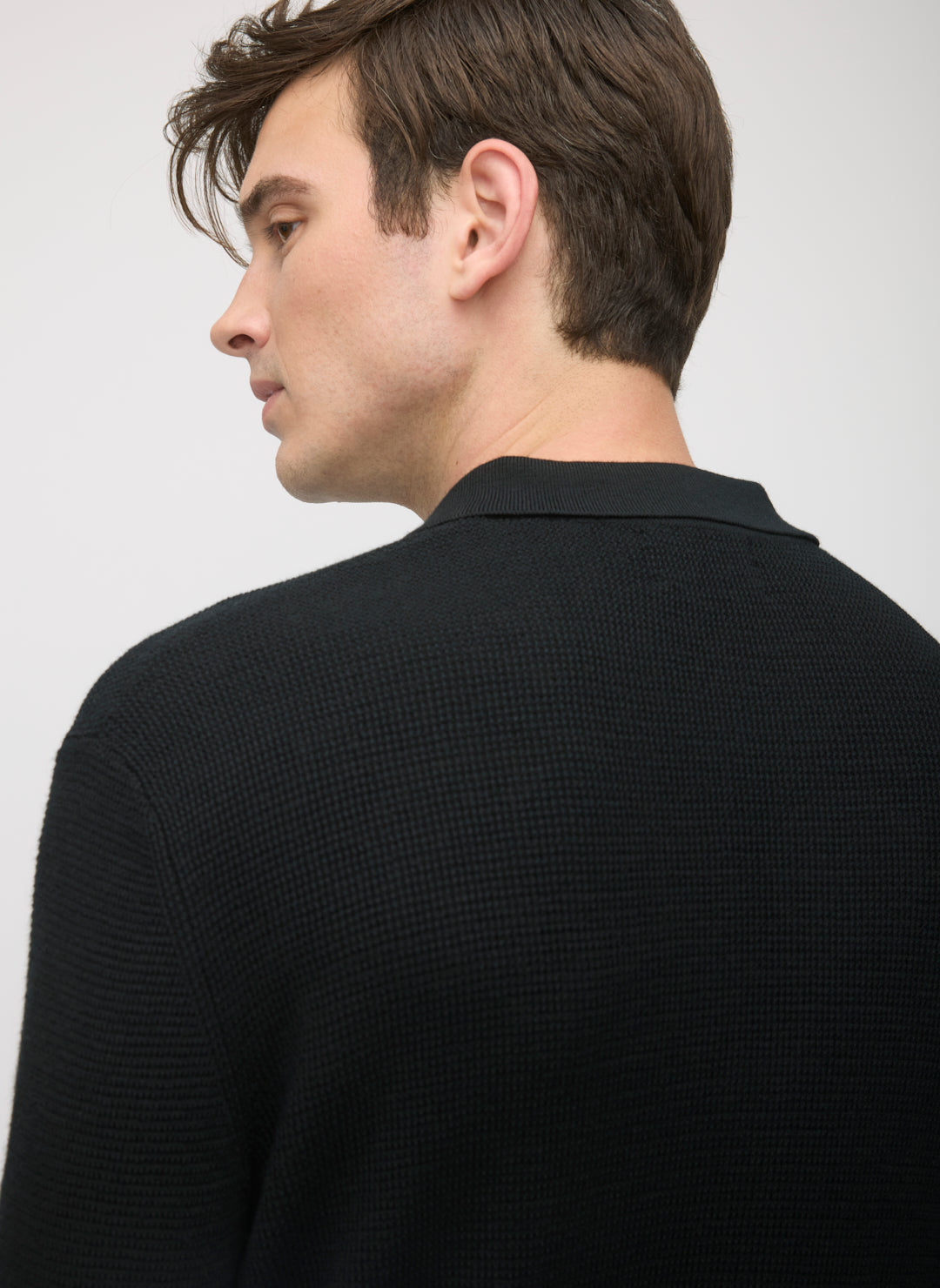 Timeless Merino Polo Sweater