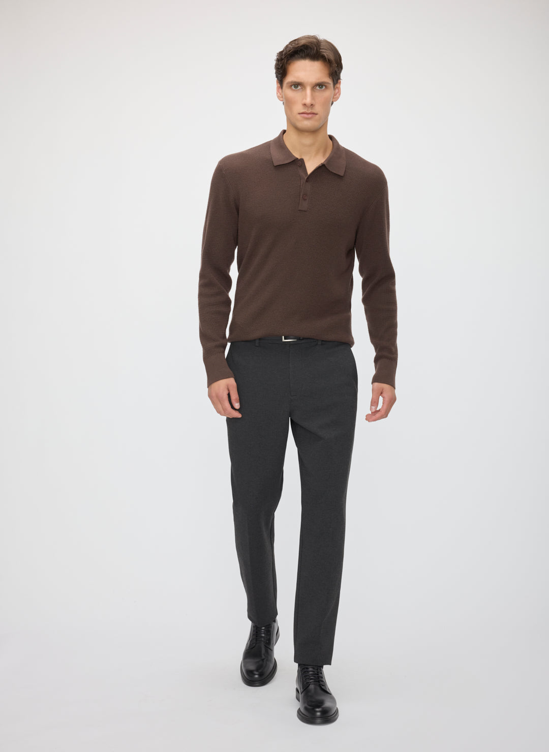 Timeless Merino Polo Sweater