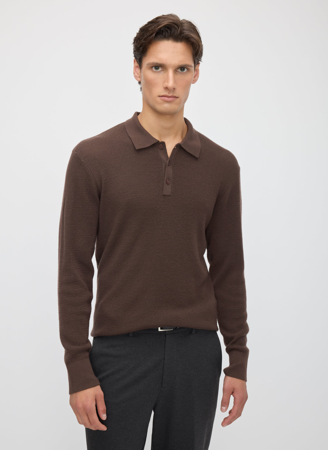 Timeless Merino Polo Sweater