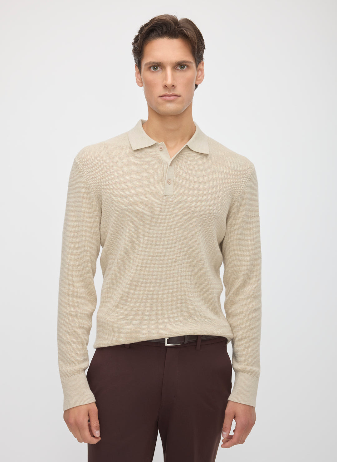 Timeless Merino Polo Sweater