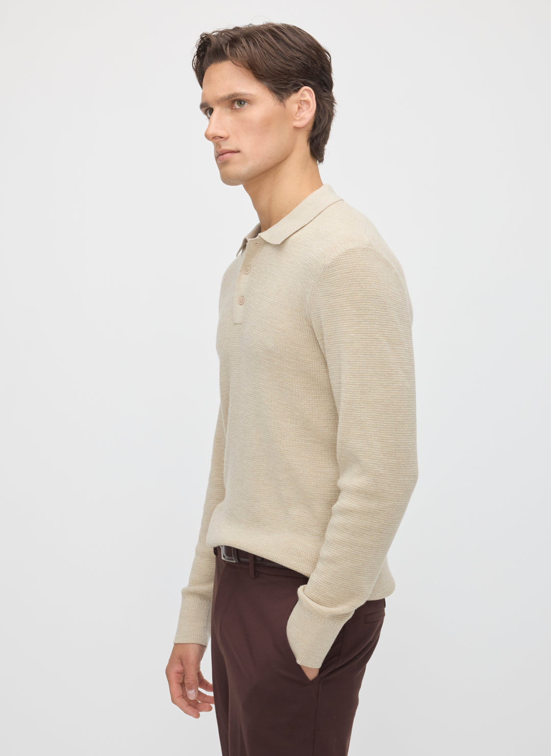 Timeless Merino Polo Sweater