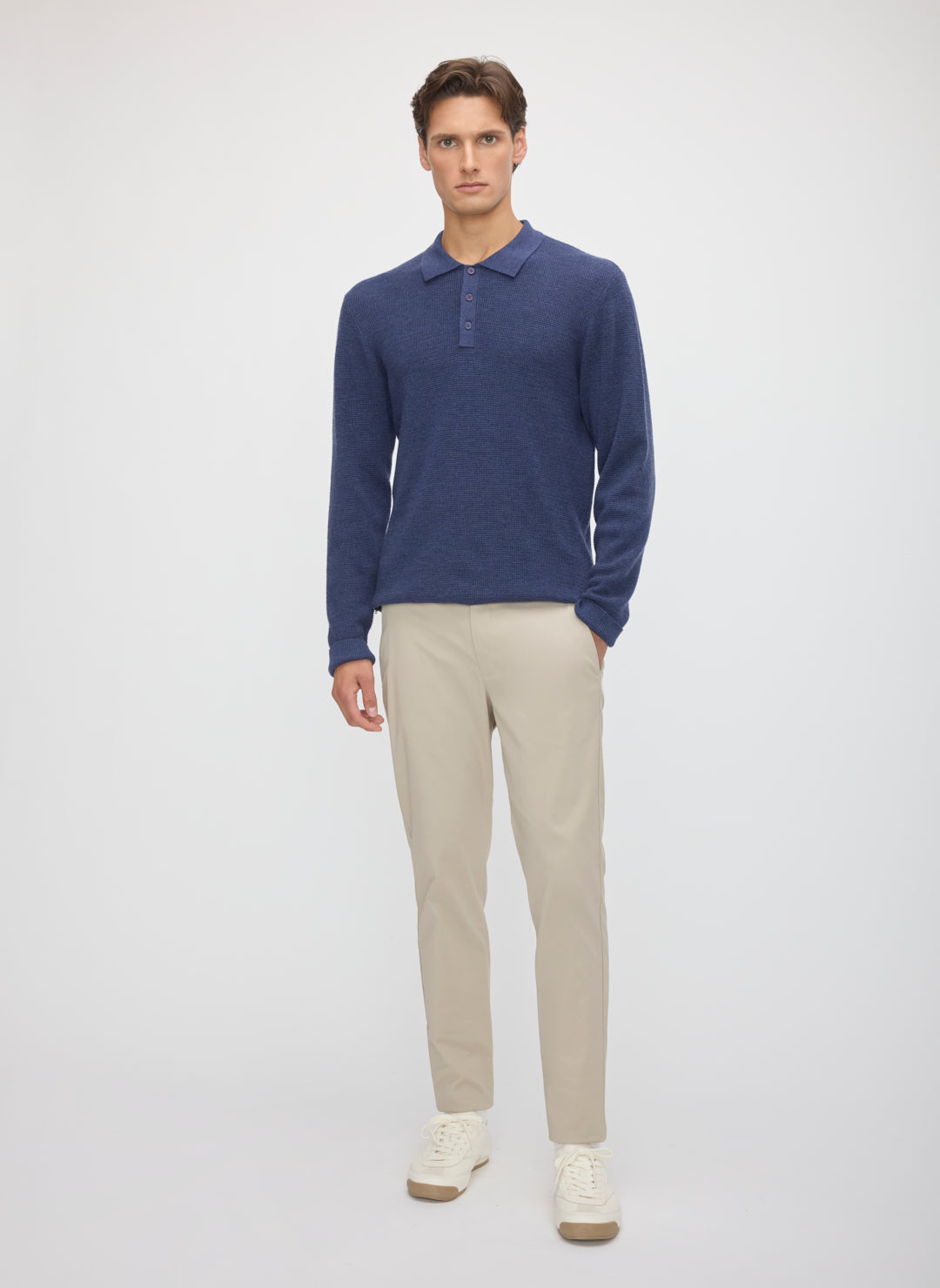 Timeless Merino Polo Sweater