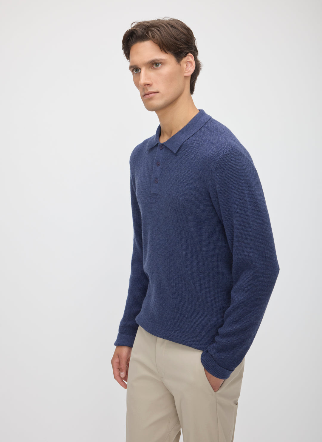 Timeless Merino Polo Sweater