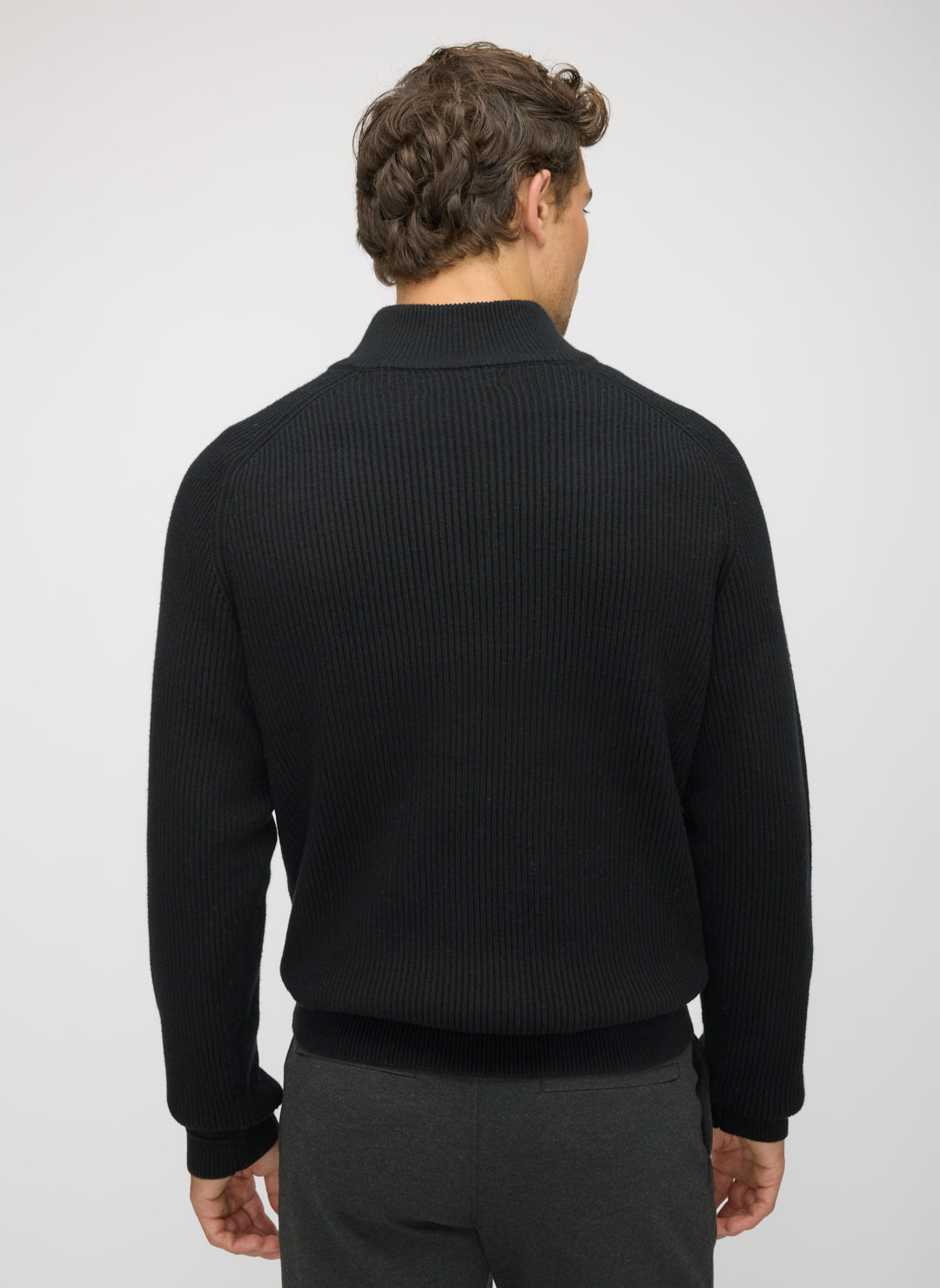 Merino Cotton 1/4 Zip Sweater