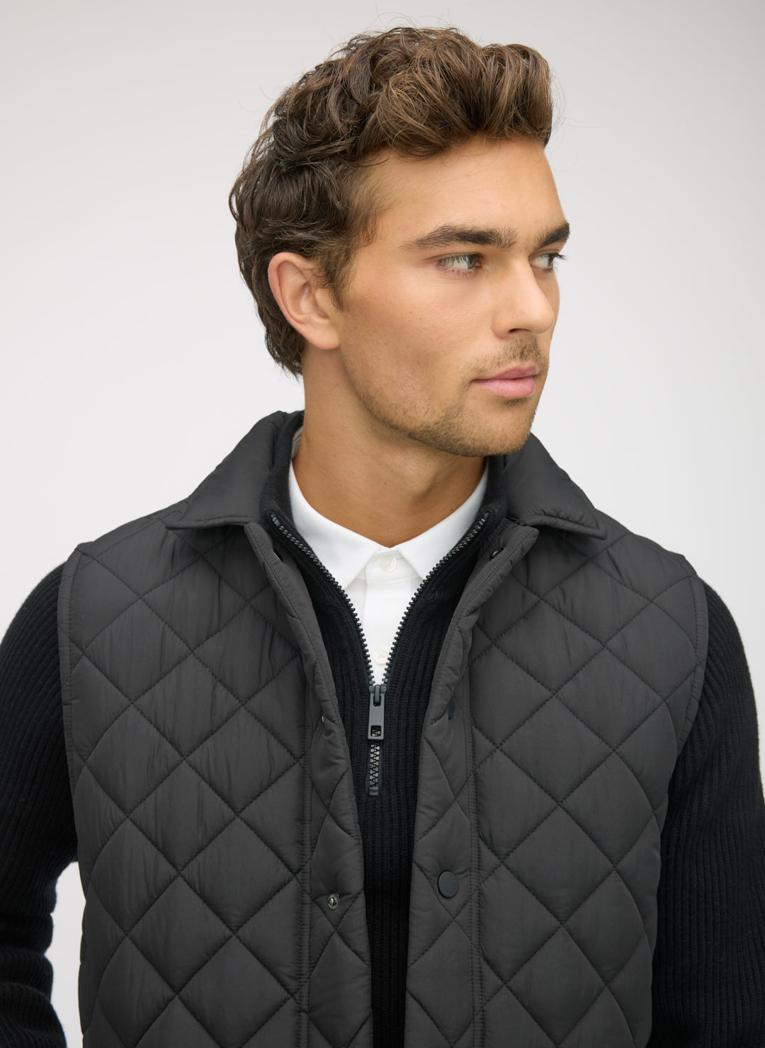 Merino Cotton 1/4 Zip Sweater