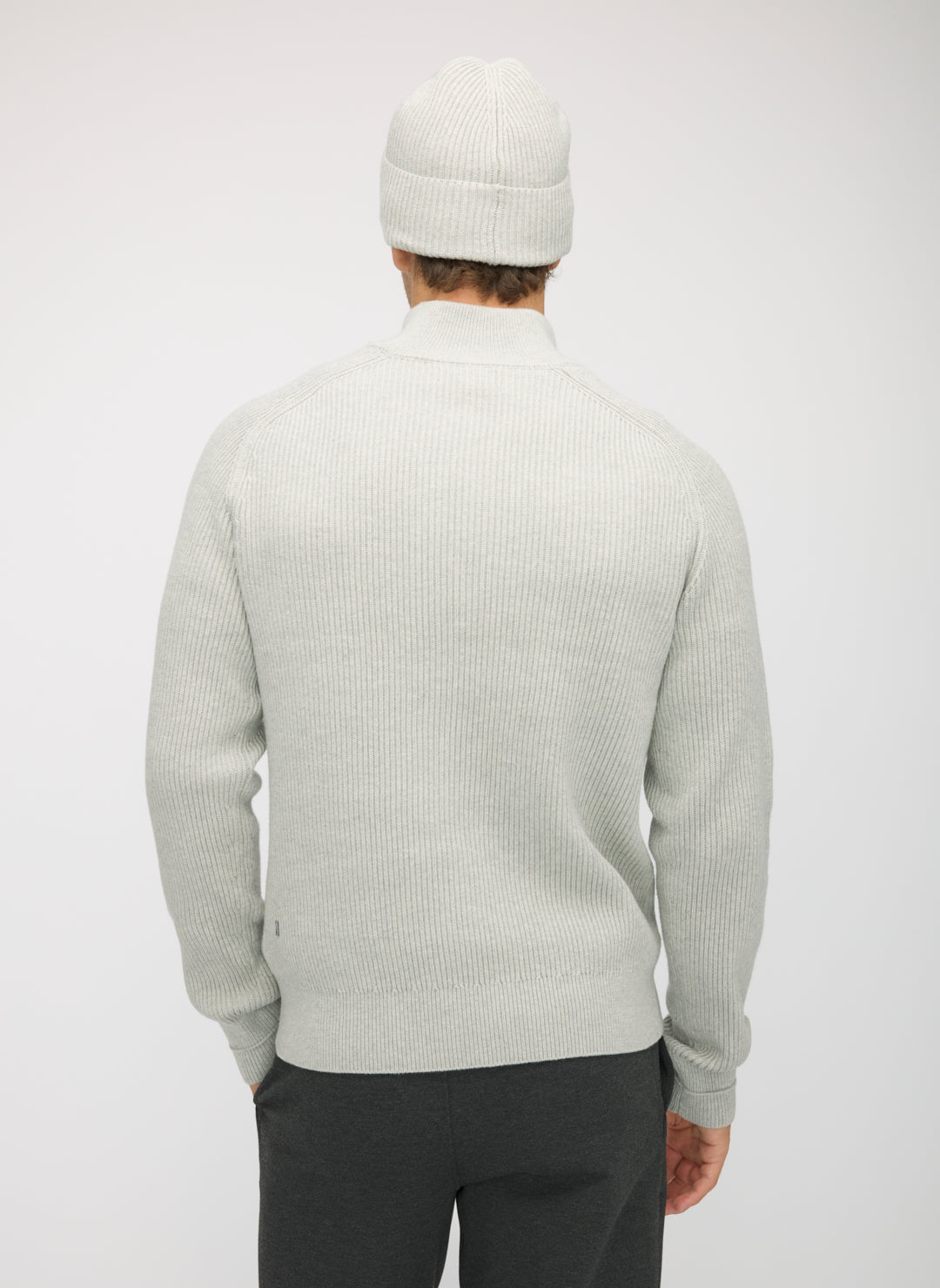 Merino Cotton 1/4 Zip Sweater