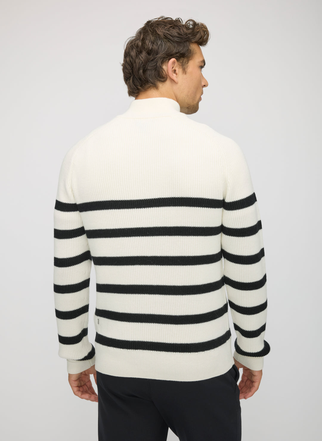 Merino Cotton 1/4 Zip Sweater