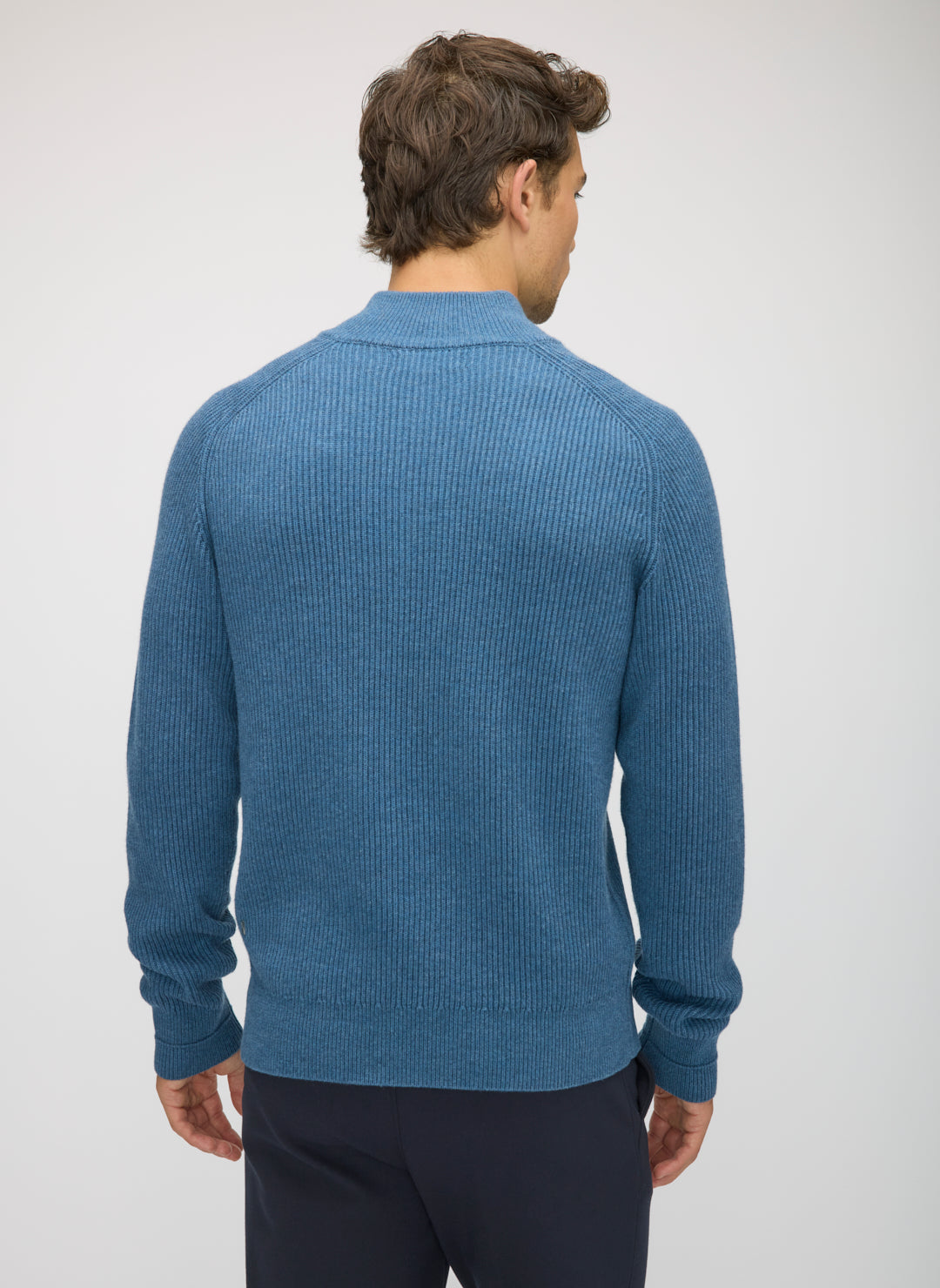 Merino Cotton Full Zip Sweater