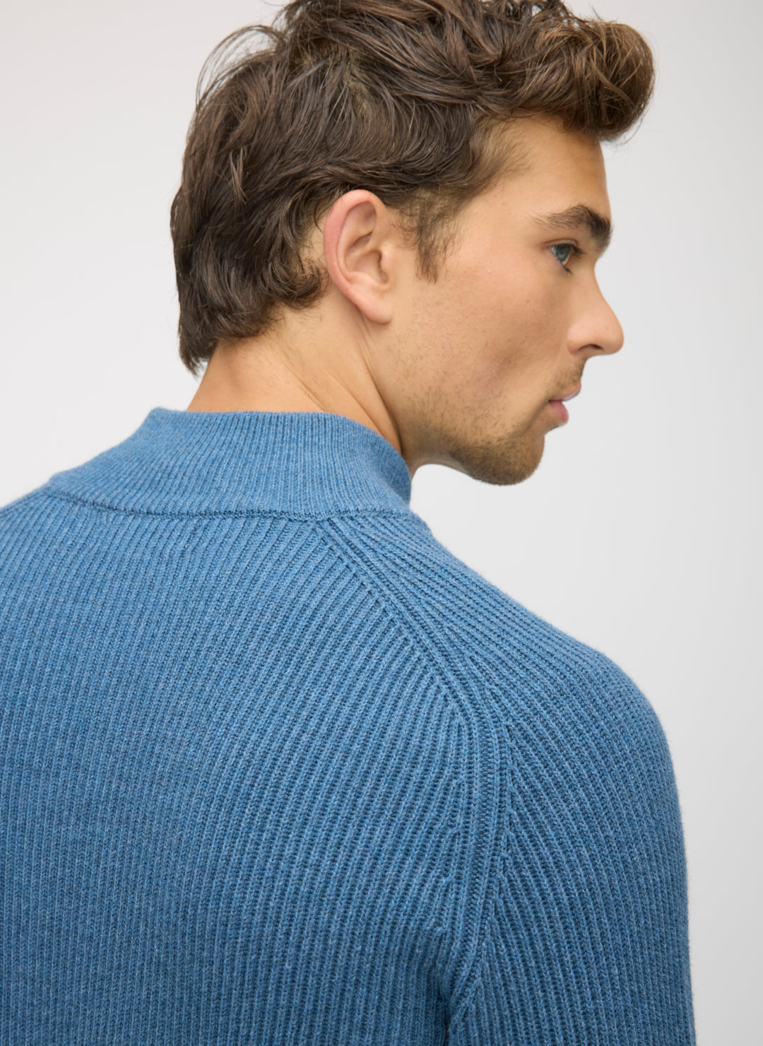 Merino Cotton Full Zip Sweater